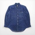 Polo Jeans Co Ralph Lauren 90年代 デニム ワーク シャツ M インディゴ WOKER SHIRT ダブルポケット LM237