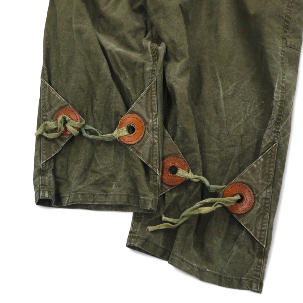 ink × master-piece Salopette Militare Reworked FREE Kaki WORK THE BIKER con sacchetto a tracolla