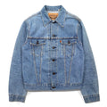 LEVI'S VINTAGE CLOTHING (LVC) Prodotto negli Stati Uniti, riedizione anni '70, giacca di jeans tipo 3rd, taglia M, blu, linguetta arancione 72351-0003