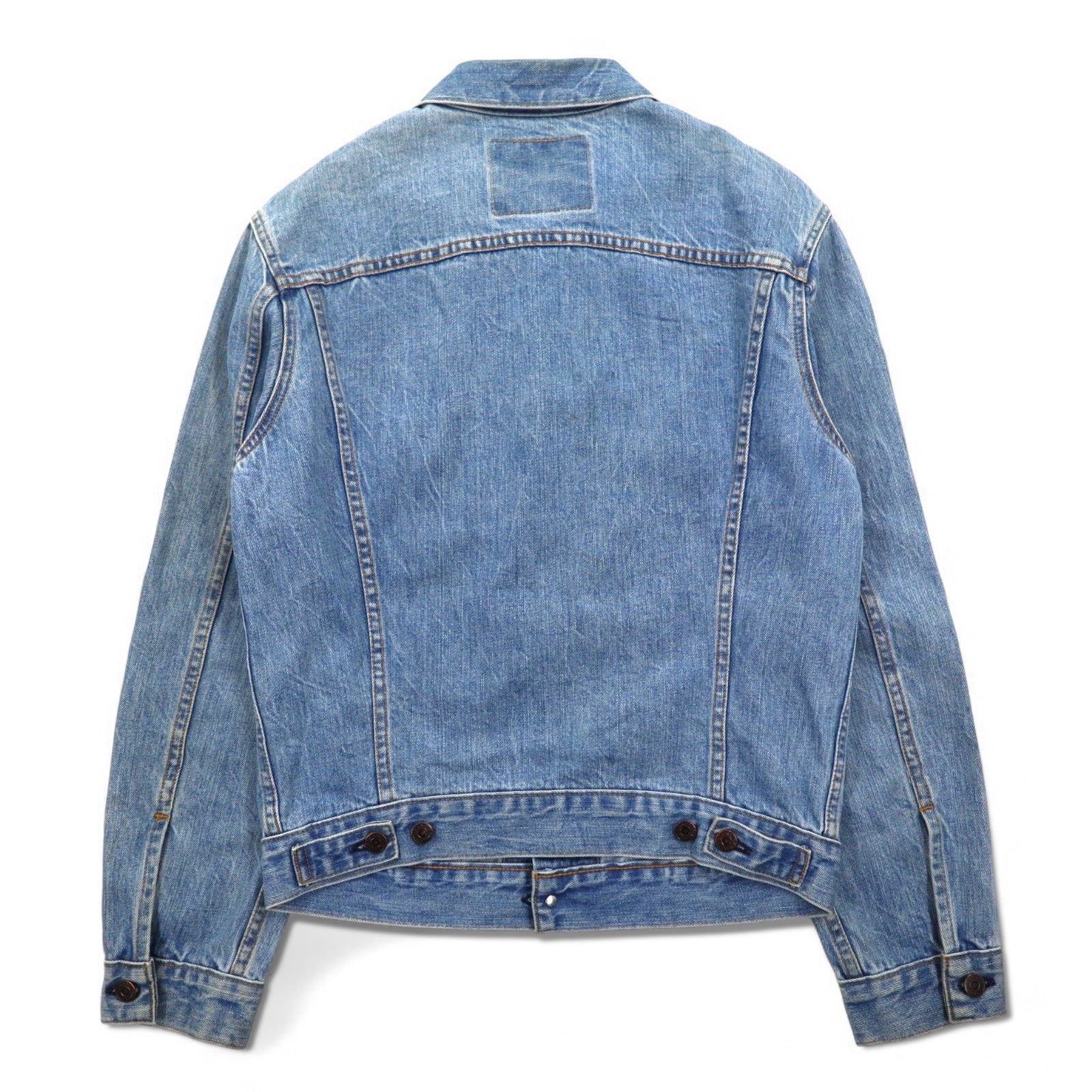 LEVI'S VINTAGE CLOTHING (LVC) Prodotto negli Stati Uniti, riedizione anni '70, giacca di jeans tipo 3rd, taglia M, blu, linguetta arancione 72351-0003