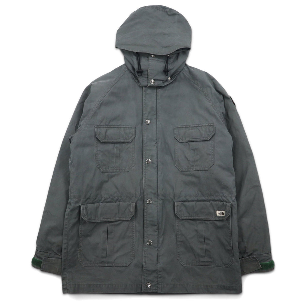 THE NORTH FACE Giacca a vento con cappuccio staccabile M color kaki in cotone con doppia zip e zip-in-zip NY-2153