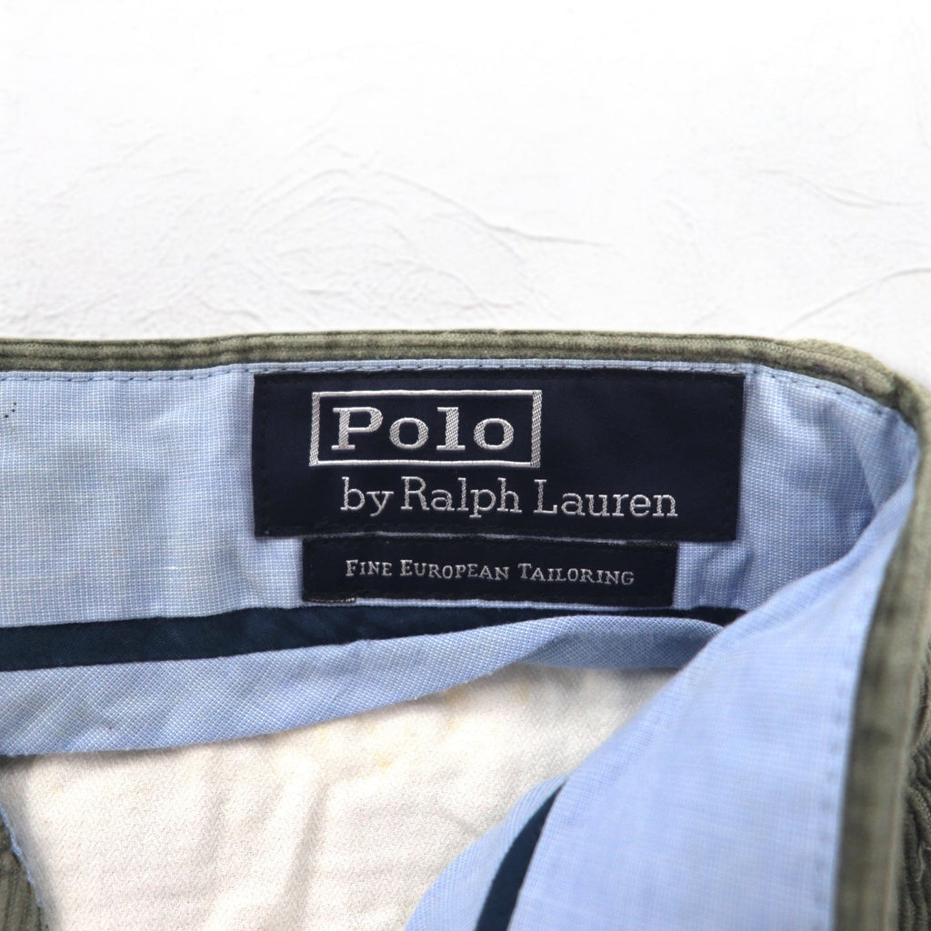 Polo by Ralph Lauren Pantaloni in velluto a coste M grigi FINE EUROPEAN TAILORING