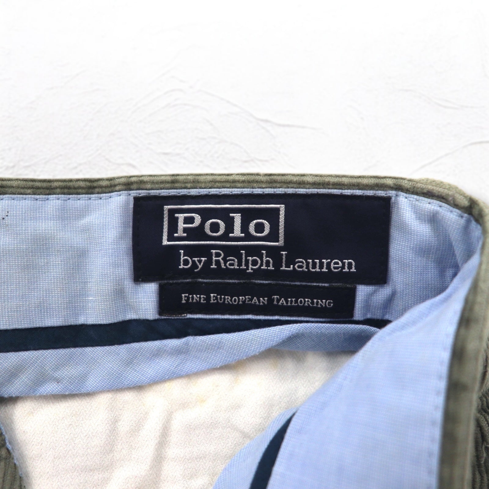 Polo by Ralph Lauren Pantaloni in velluto a coste M grigi FINE EUROPEAN TAILORING