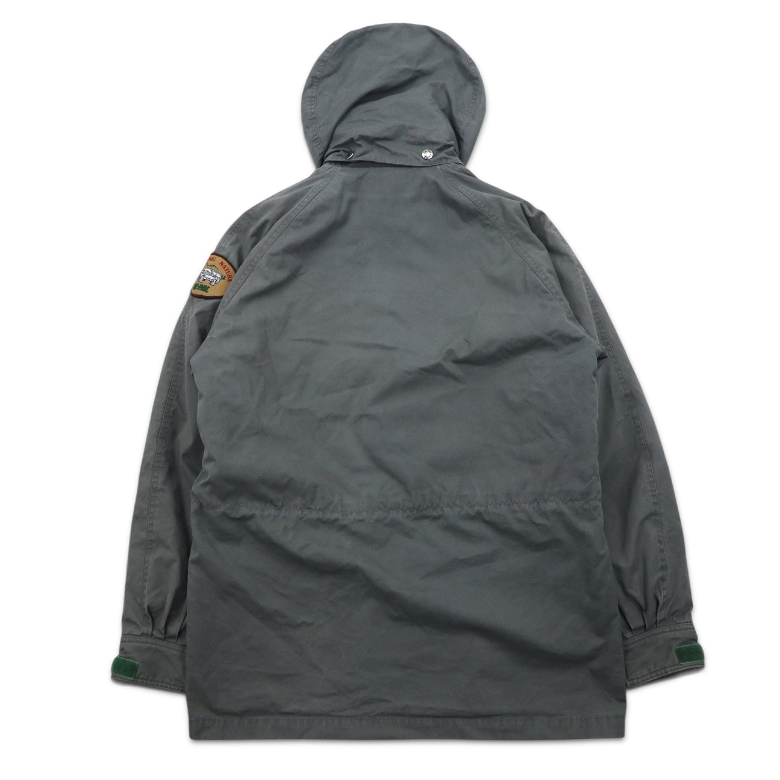 THE NORTH FACE Giacca a vento con cappuccio staccabile M color kaki in cotone con doppia zip e zip-in-zip NY-2153