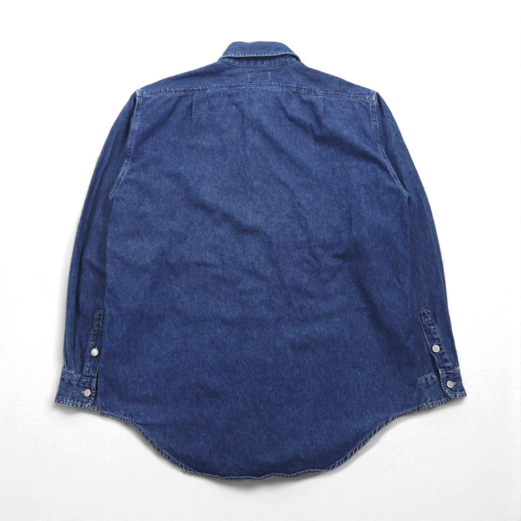 Polo Jeans Co Ralph Lauren 90年代 デニム ワーク シャツ M インディゴ WOKER SHIRT ダブルポケット LM237