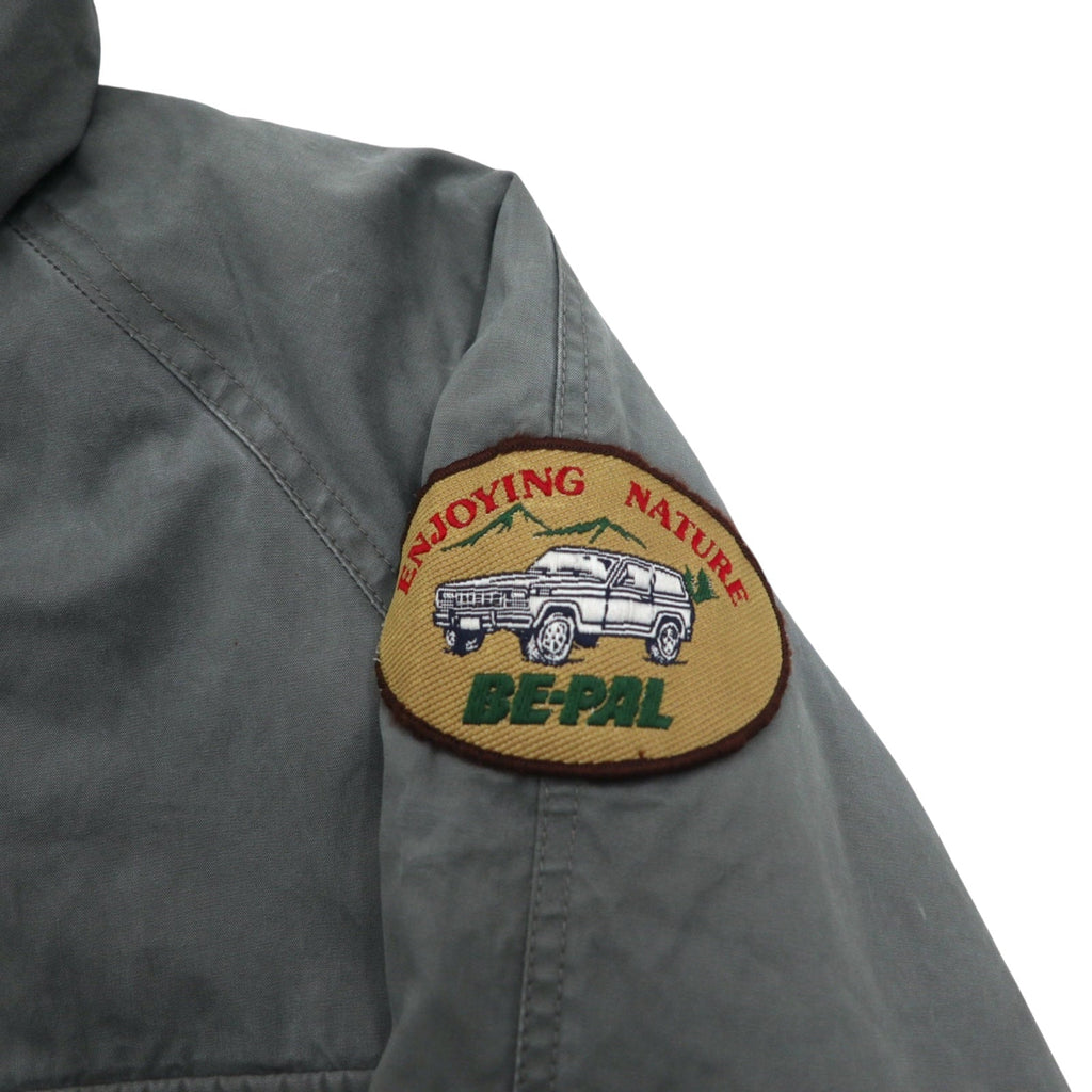 THE NORTH FACE Giacca a vento con cappuccio staccabile M color kaki in cotone con doppia zip e zip-in-zip NY-2153