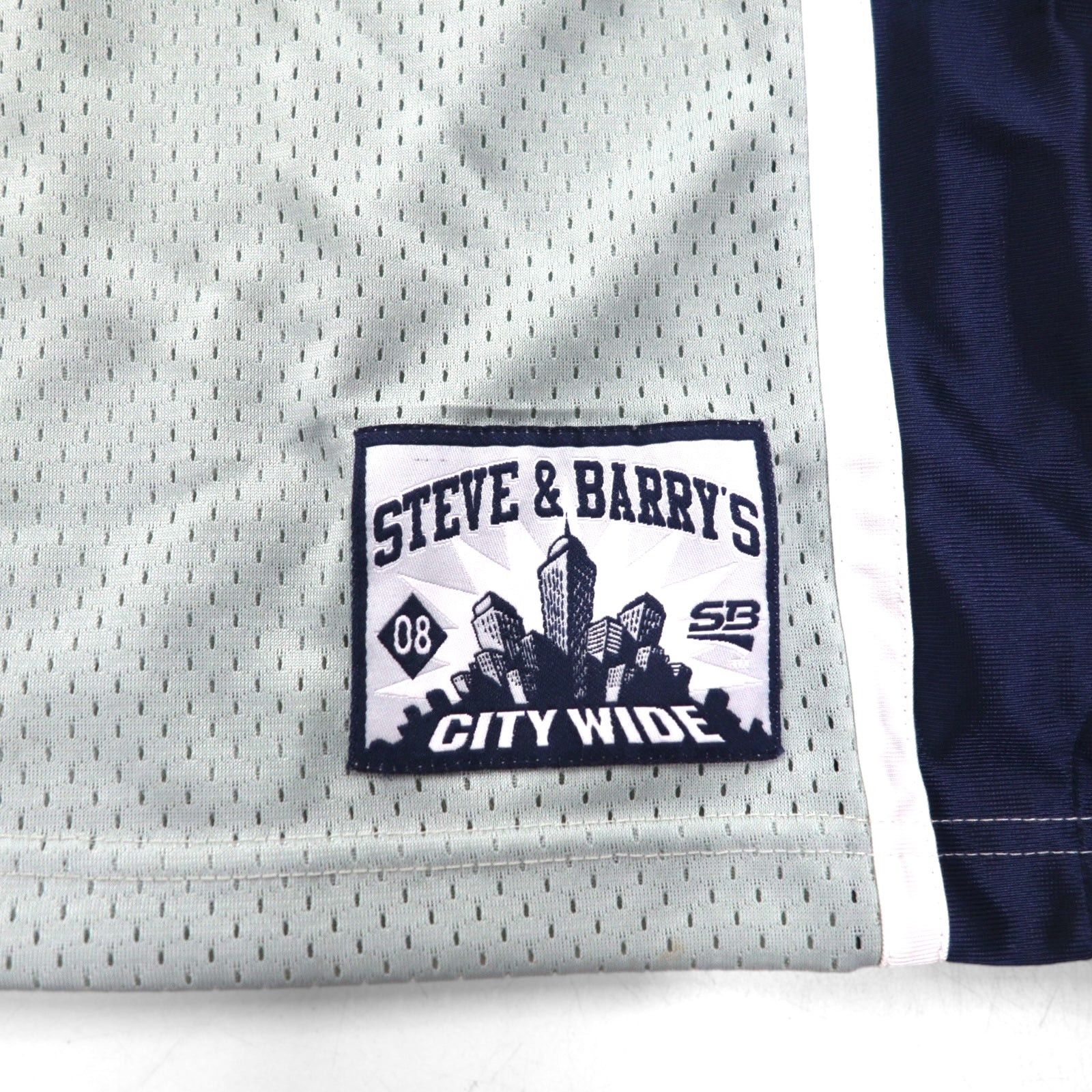 STEVE & BARRY'S ビッグサイズ ゲームシャツ 3XL グレー ポリエステル メッシュ ナンバリング