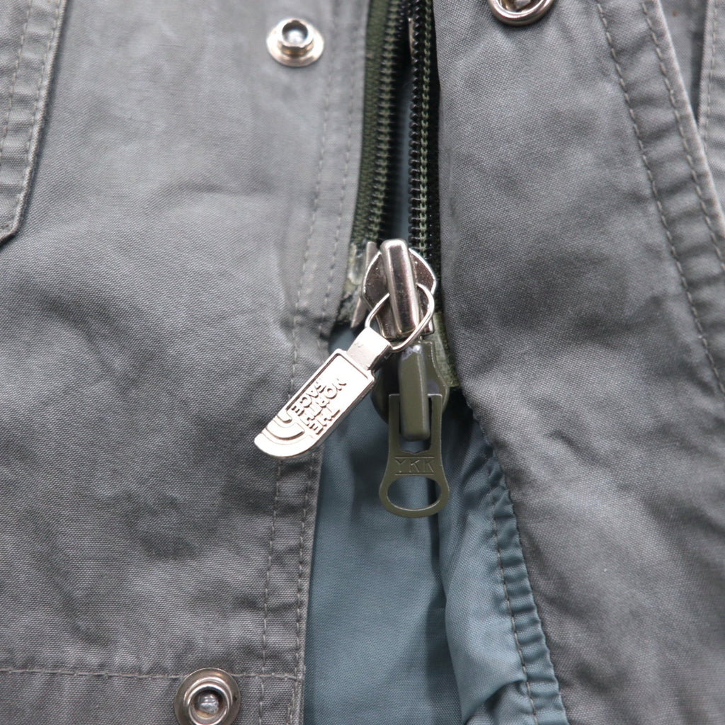 THE NORTH FACE Giacca a vento con cappuccio staccabile M color kaki in cotone con doppia zip e zip-in-zip NY-2153