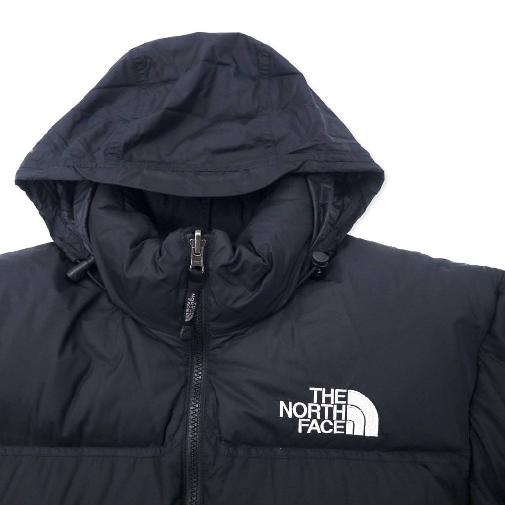 THE NORTH FACE ヌプシ 700フィルパワー ダウンジャケット S フード収納式 ロゴ刺繍 ND01586