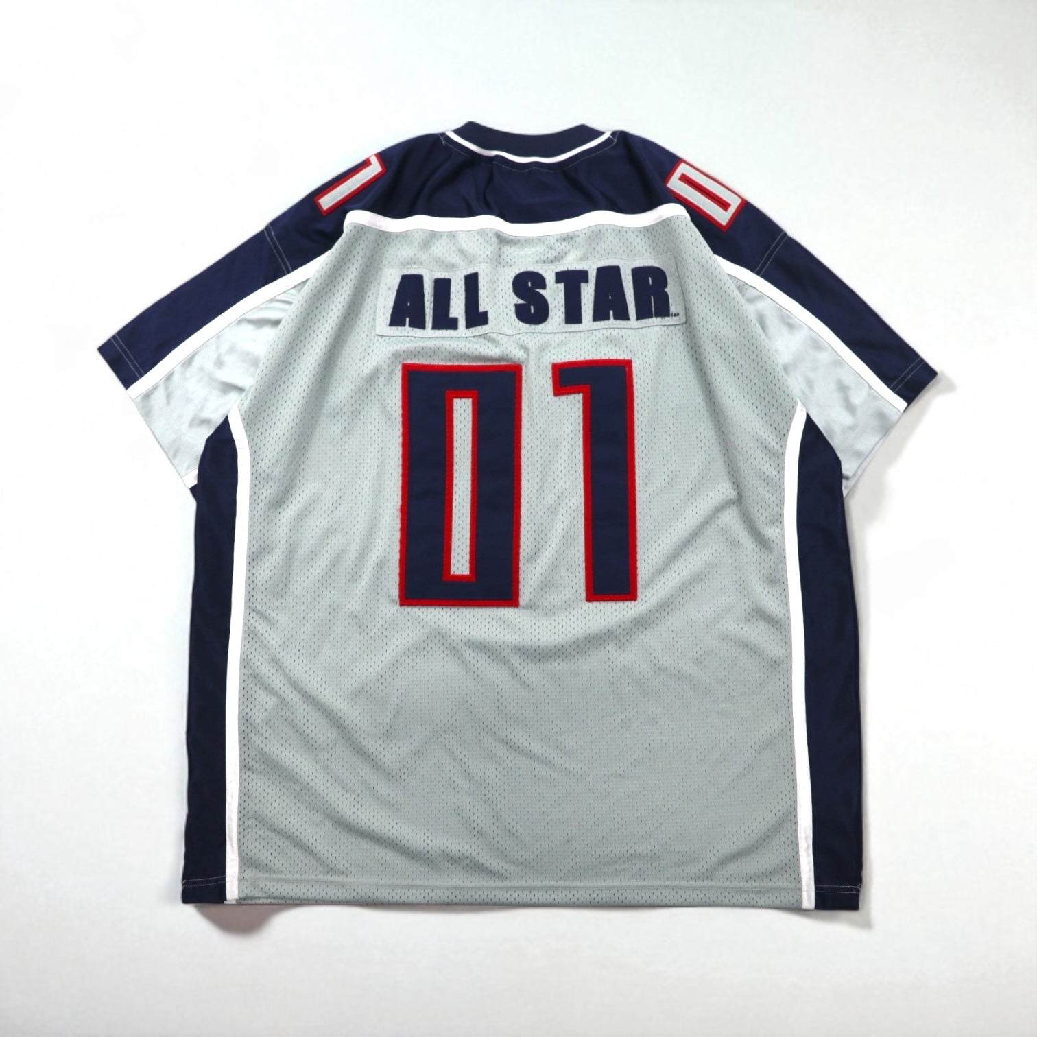 Maglia da gioco taglia grande 3XL STEVE & BARRY'S, grigia, poliestere, mesh, con numeri
