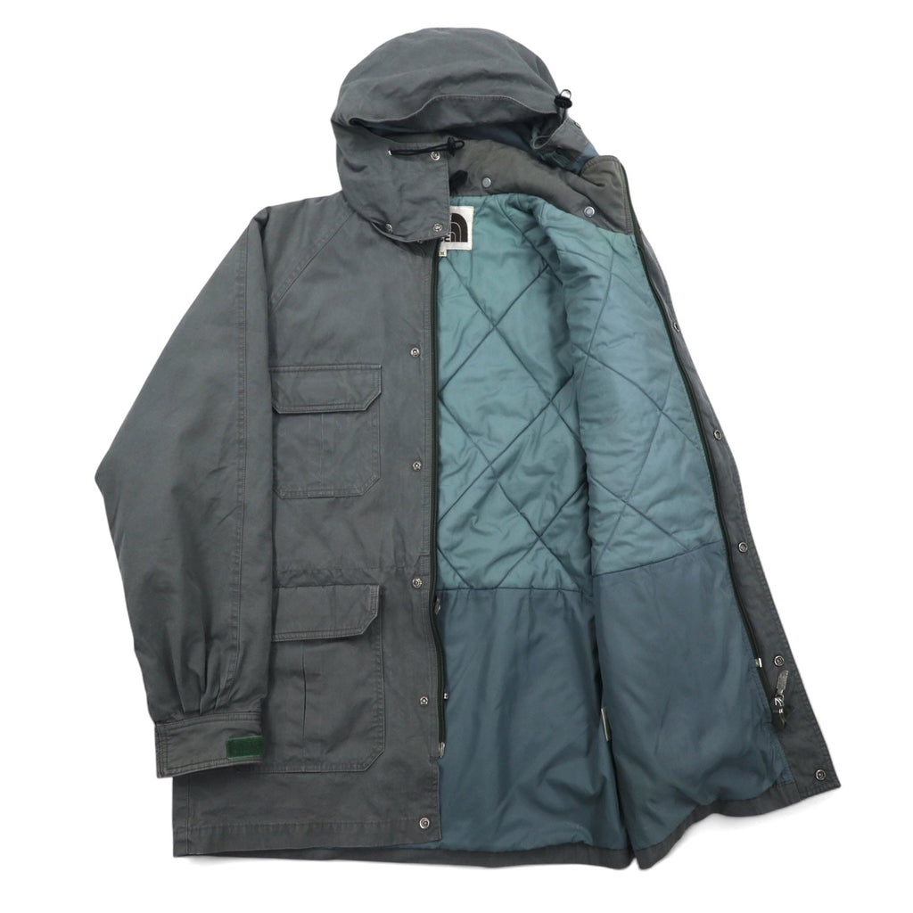 THE NORTH FACE Giacca a vento con cappuccio staccabile M color kaki in cotone con doppia zip e zip-in-zip NY-2153