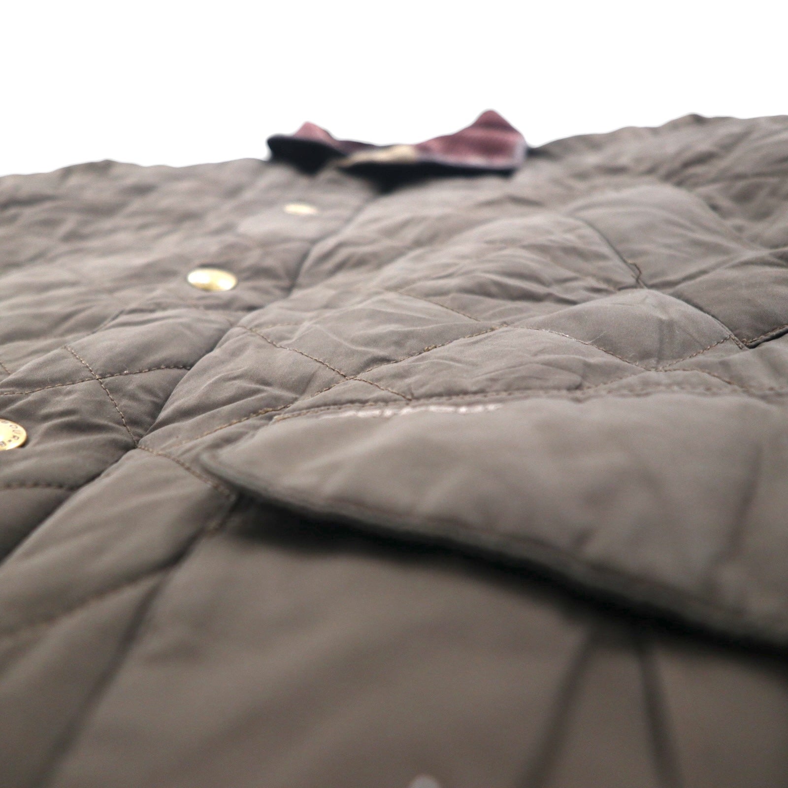 Barbour デボンジャケット DEVON JACKET キルティングジャケット L ダブルジップ コーデュロイ襟 中綿 ダイヤキルト MQU0883OL52