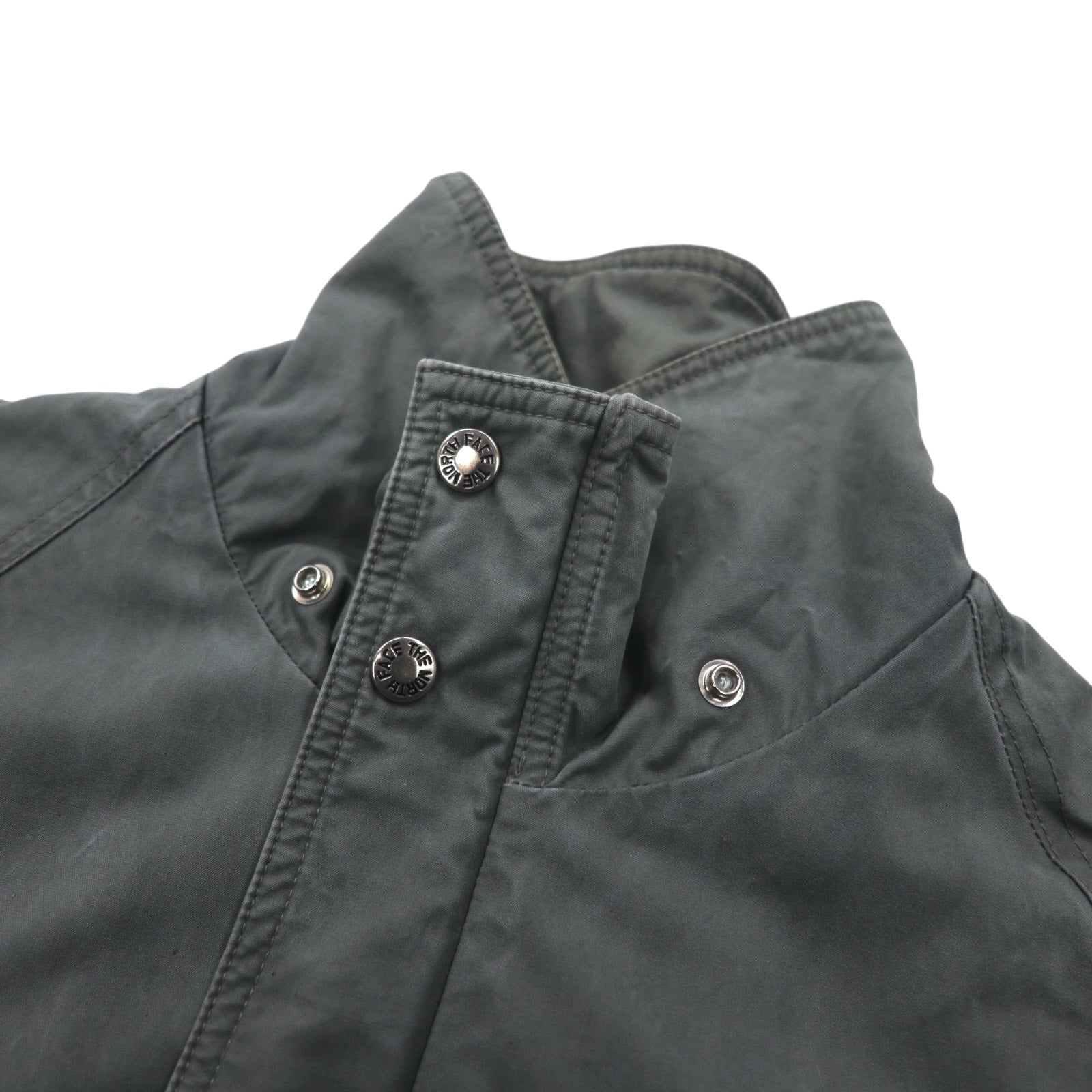 THE NORTH FACE Giacca a vento con cappuccio staccabile M color kaki in cotone con doppia zip e zip-in-zip NY-2153