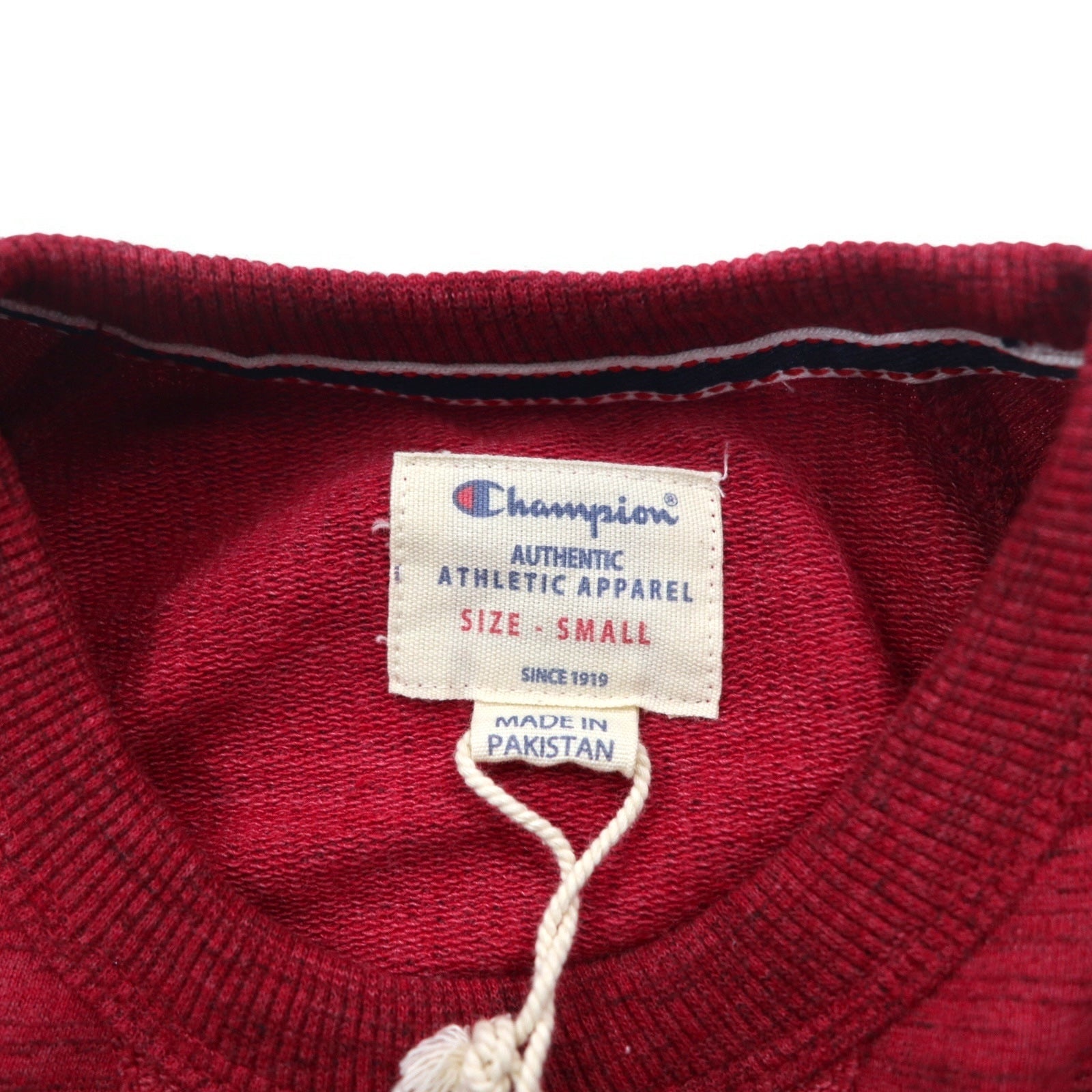 Felpa Champion French Terry Crew girocollo S rossa 1296934, nuova