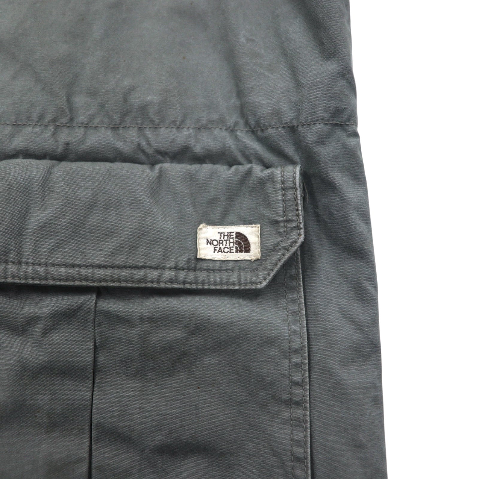 THE NORTH FACE Giacca a vento con cappuccio staccabile M color kaki in cotone con doppia zip e zip-in-zip NY-2153