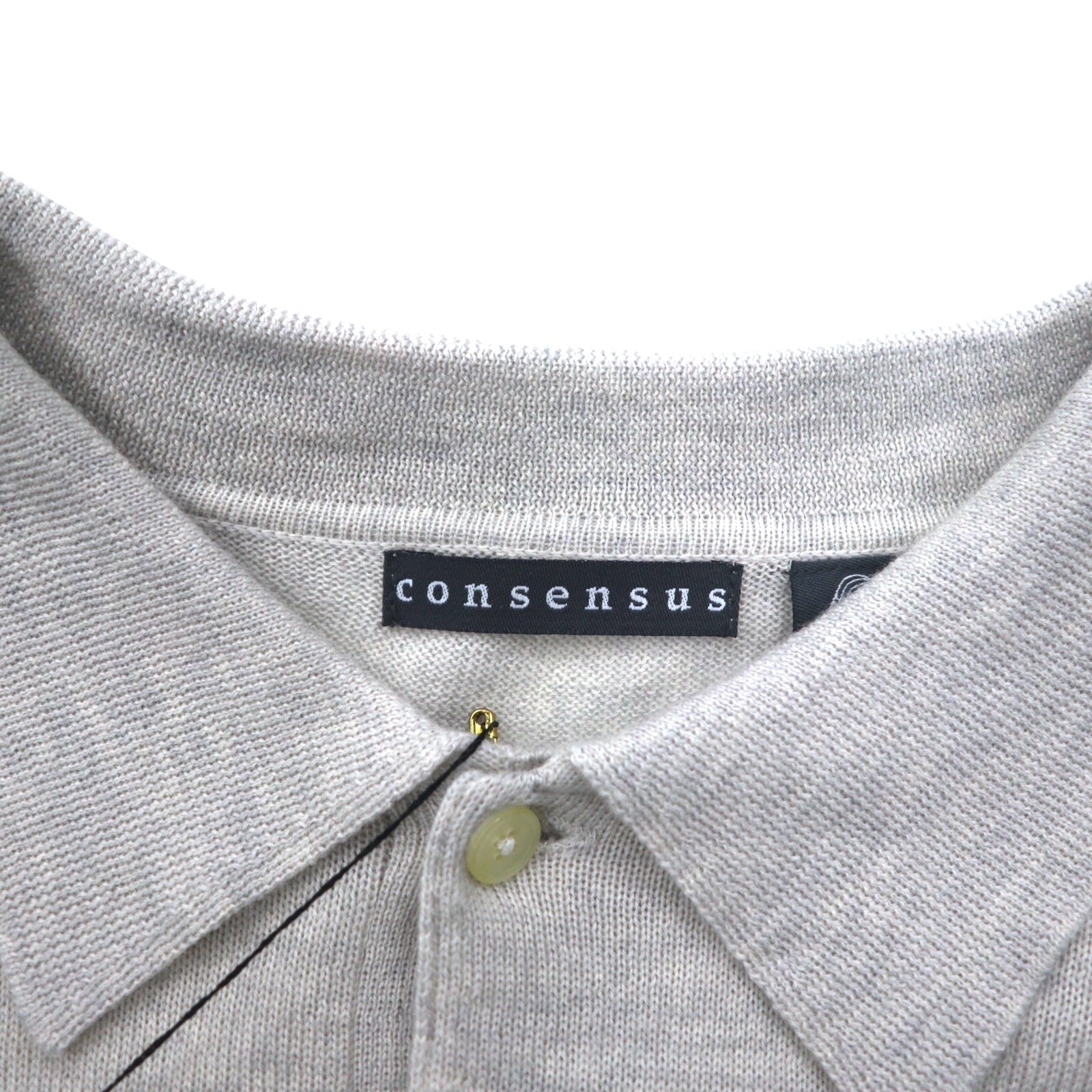 consensus maglione polo in lana merino XL grigio, lana, mai usato