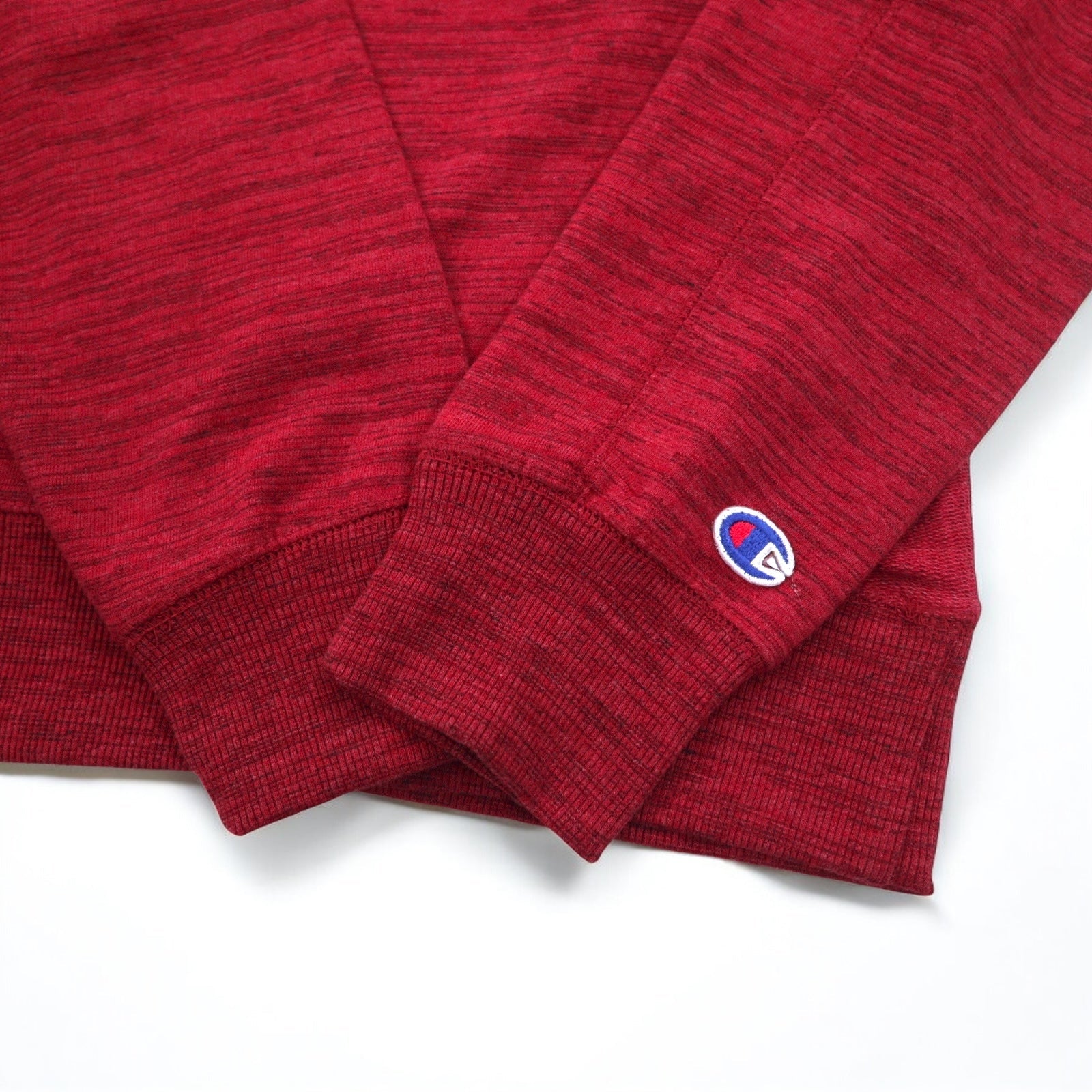 Felpa Champion French Terry Crew girocollo S rossa 1296934, nuova