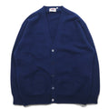 Anni '90 JACK MORGAN CASUAL WEAR Cardigan in maglia di lana d'agnello M Blu Marino Lana