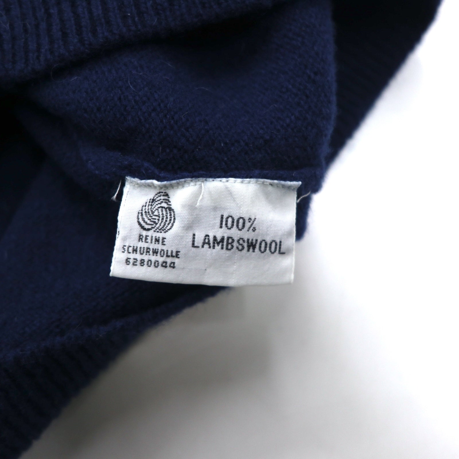 Anni '90 JACK MORGAN CASUAL WEAR Cardigan in maglia di lana d'agnello M Blu Marino Lana