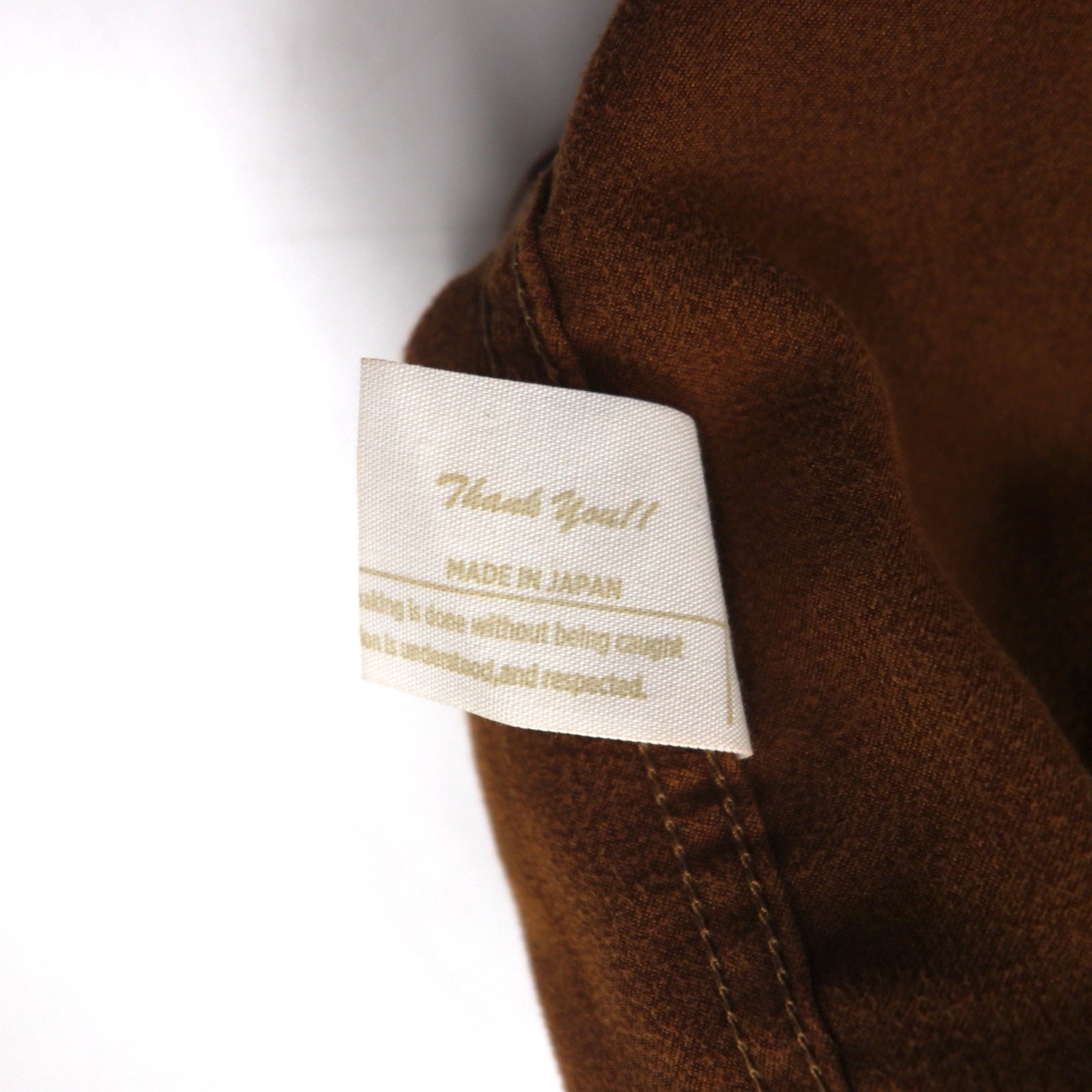 Kelen Giacca a collo coreana in finta pelle scamosciata L marrone FAKE SUEDE NO COLLAR ZIP UP SHIRT TAUPO KL16WSH74 Fabbricato in Giappone