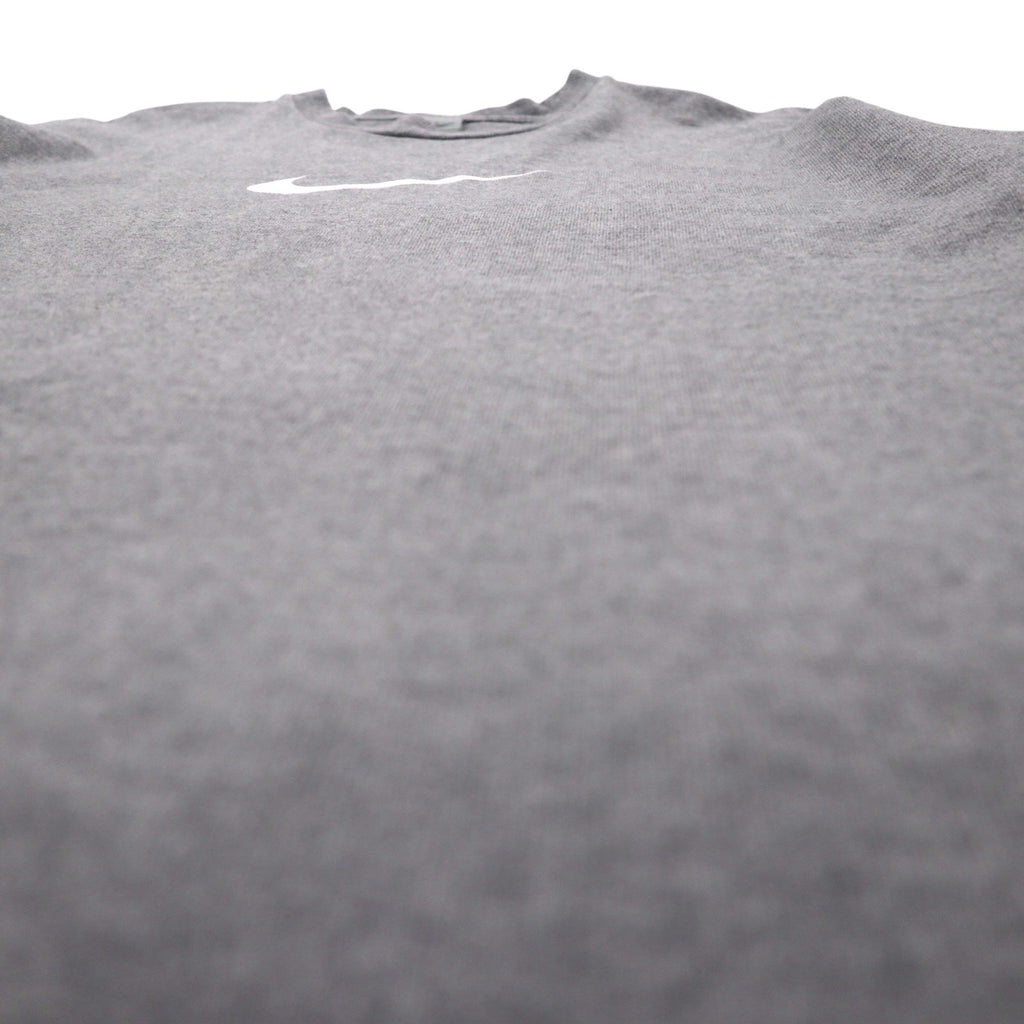 NIKE anni 2000 Center Swoosh T-shirt pesante XL grigio cotone