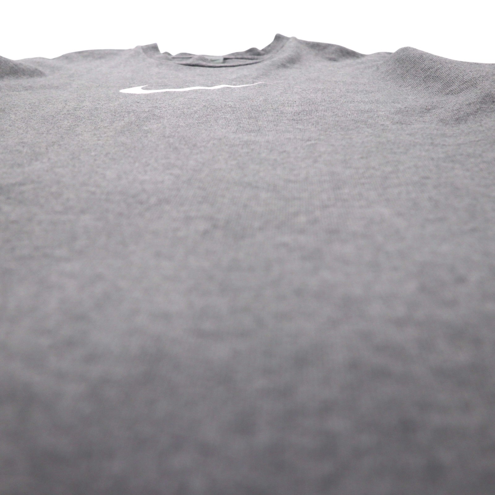 NIKE anni 2000 Center Swoosh T-shirt pesante XL grigio cotone