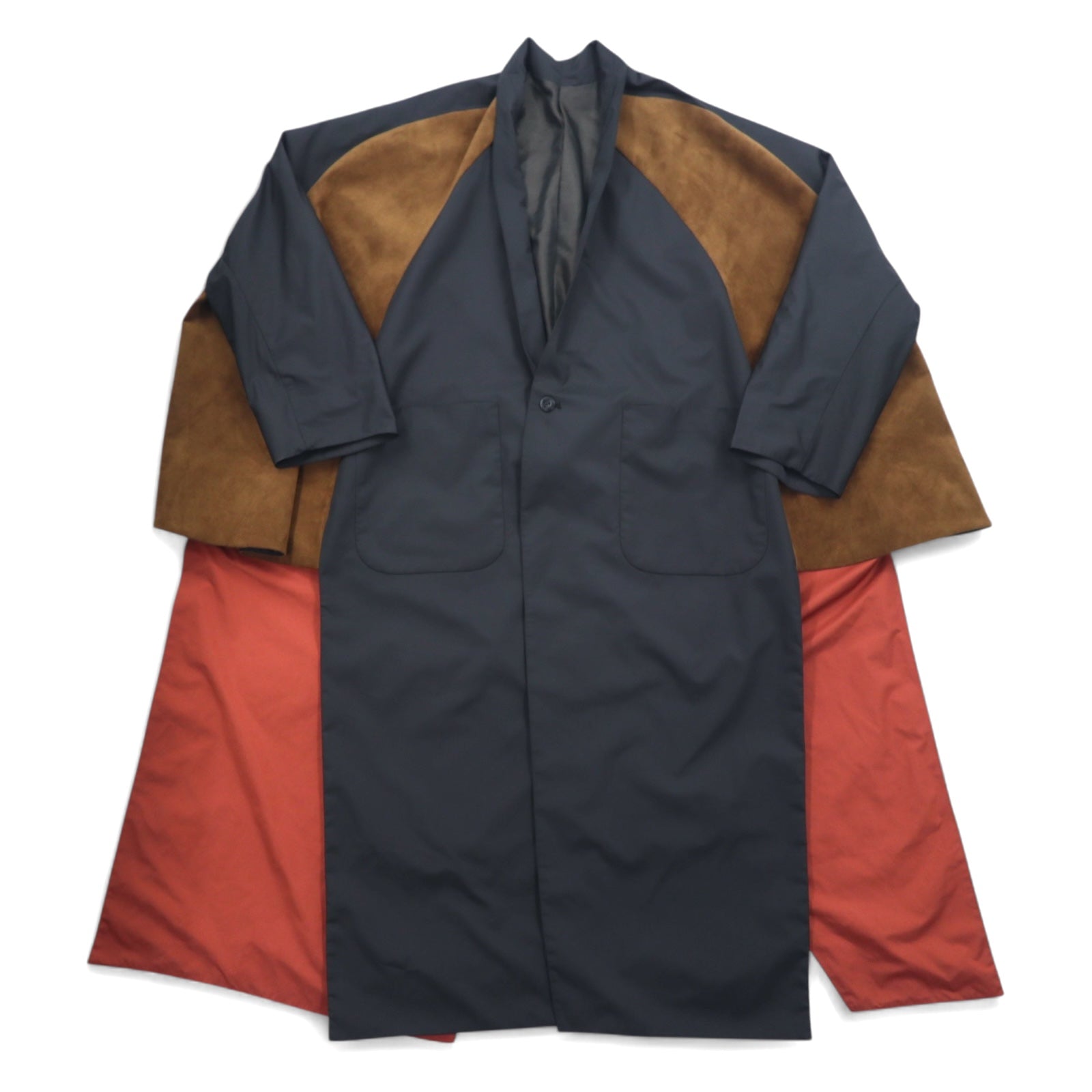 Ka na ta 2スリーブコート 2 sleeve coat ポンチョ FREE ブラック ポリエステル ALL for doby 日本製