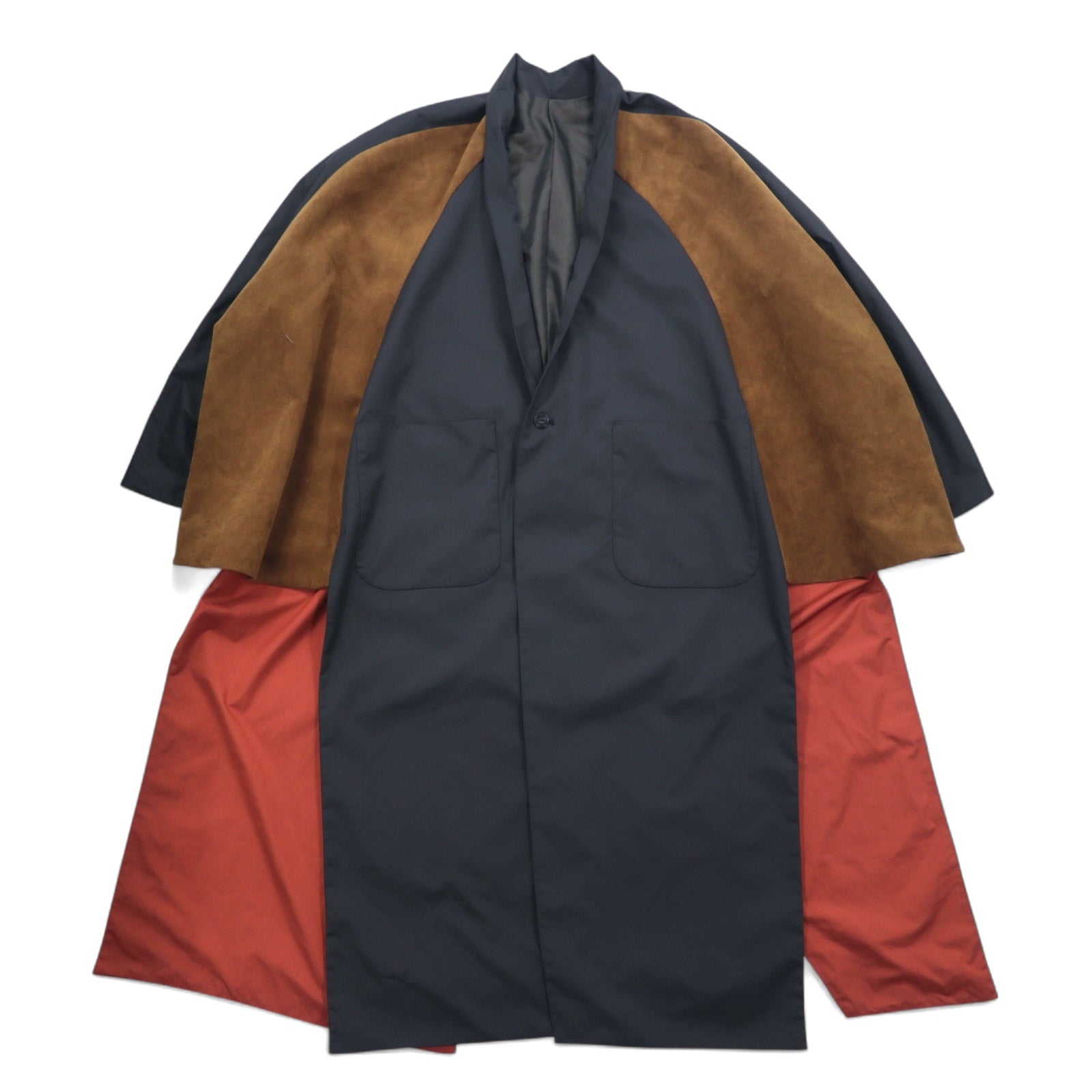 Ka na ta 2スリーブコート 2 sleeve coat ポンチョ FREE ブラック ポリエステル ALL for doby 日本製