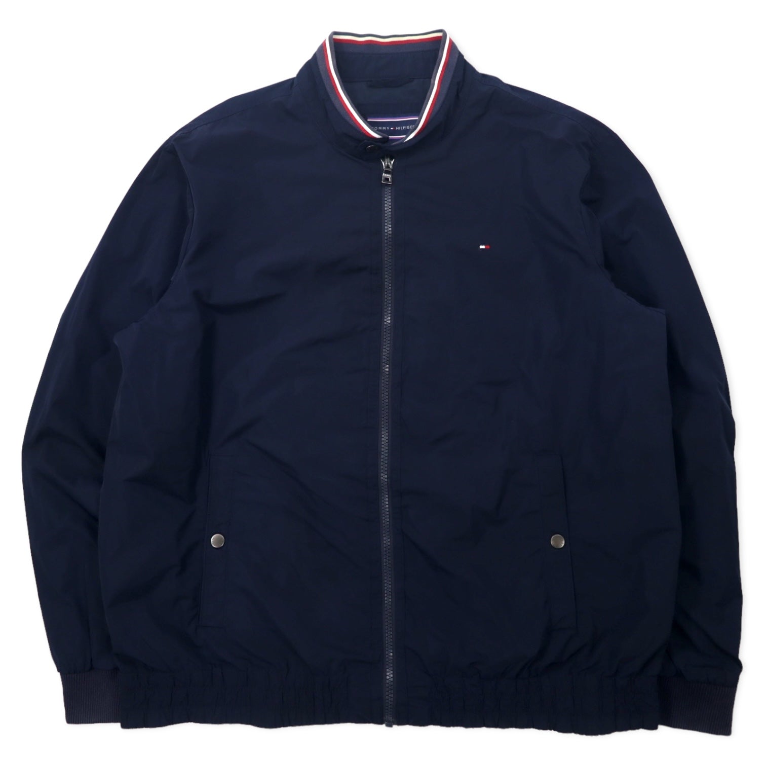 TOMMY HILFIGER Giacca chiodo monopetto 2XLT blu navy poliestere taglia grande