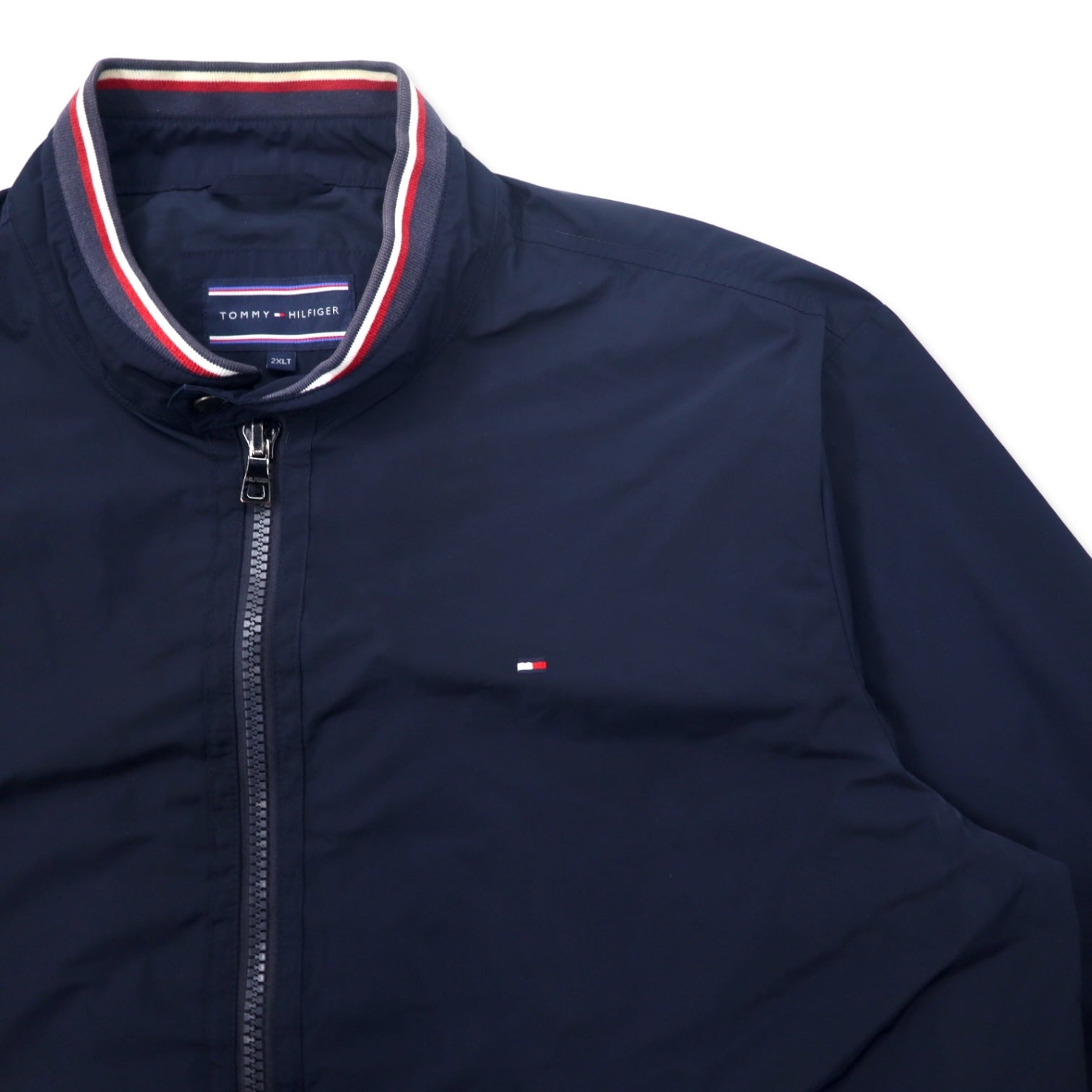 TOMMY HILFIGER Giacca chiodo monopetto 2XLT blu navy poliestere taglia grande