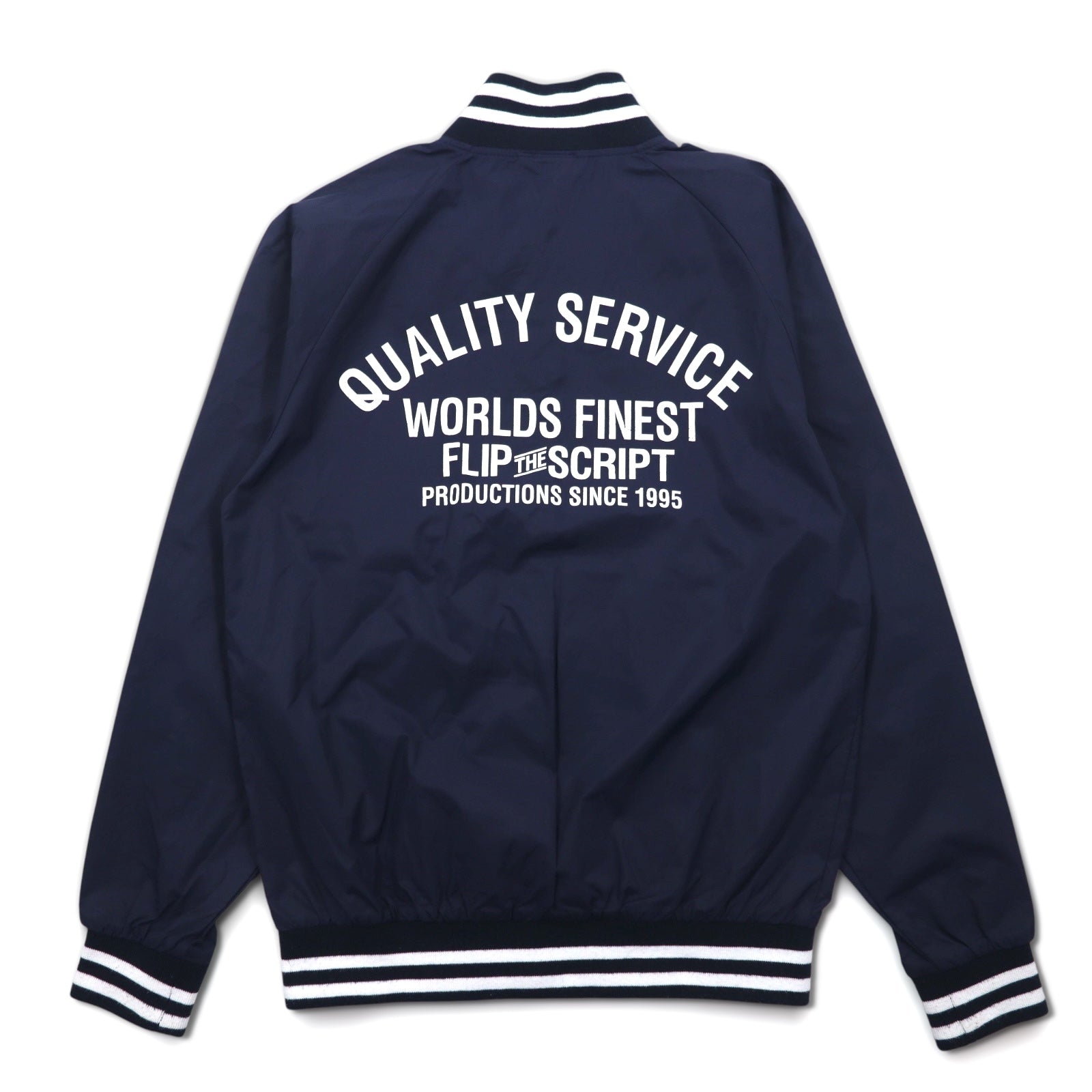 Flip The Script Libra Line giubbotto da baseball M navy nylon stampa logo sul retro