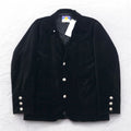 blackmeans Giacca combo COMBO JACKET Gilet Giacca sartoriale Velluto M Nero Completo Made in Japan Nuovo con etichette