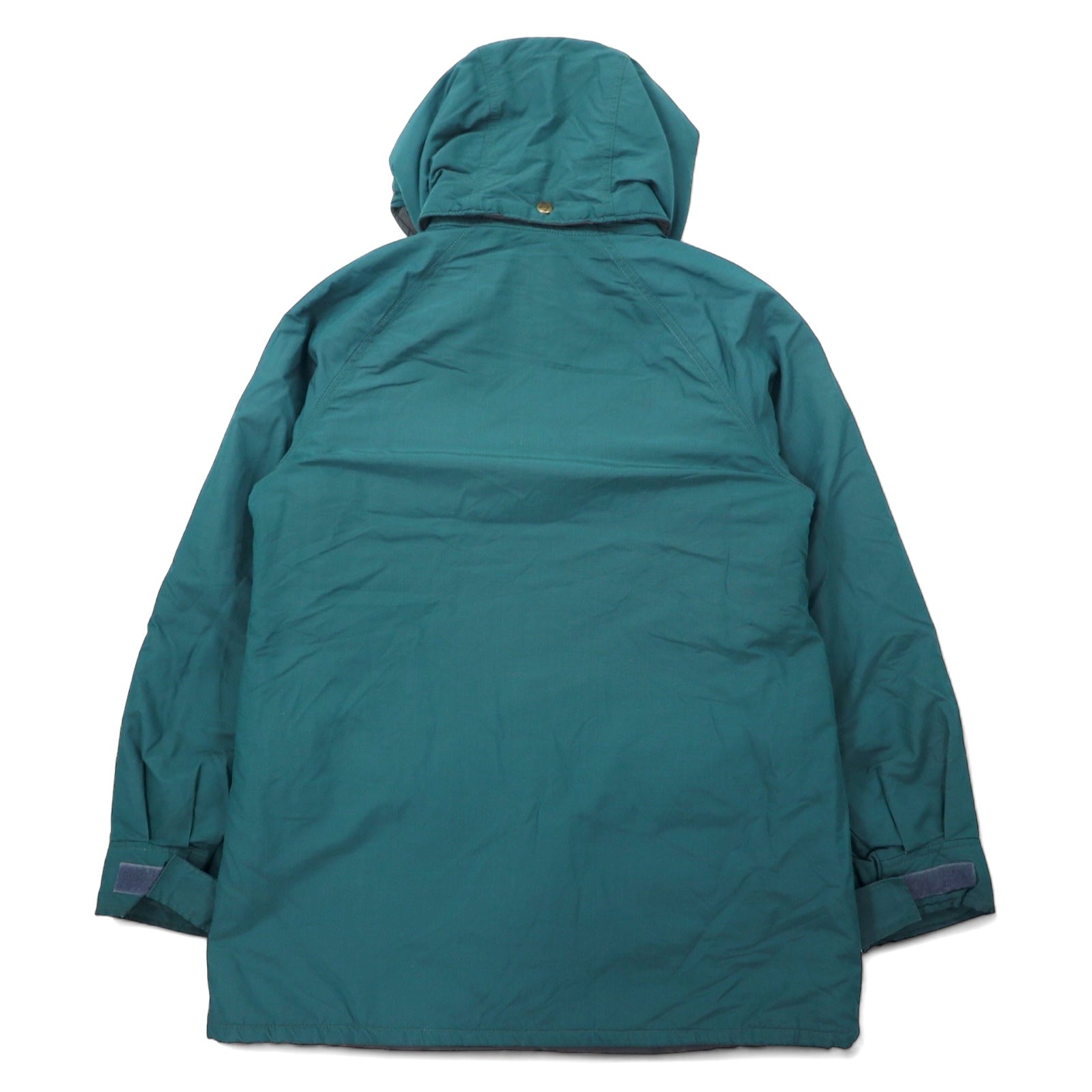 Columbia giacca a vento isolante anni '90, taglia M, verde, poliestere TECHNICLOTH impermeabile, imbottitura Thinsulate, coulisse, cappuccio rimovibile
