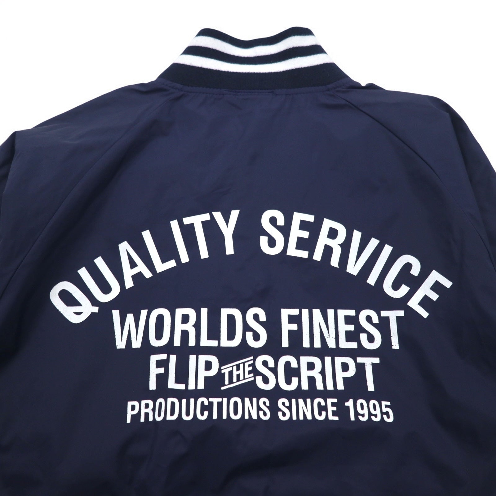 Flip The Script Libra Line giubbotto da baseball M navy nylon stampa logo sul retro