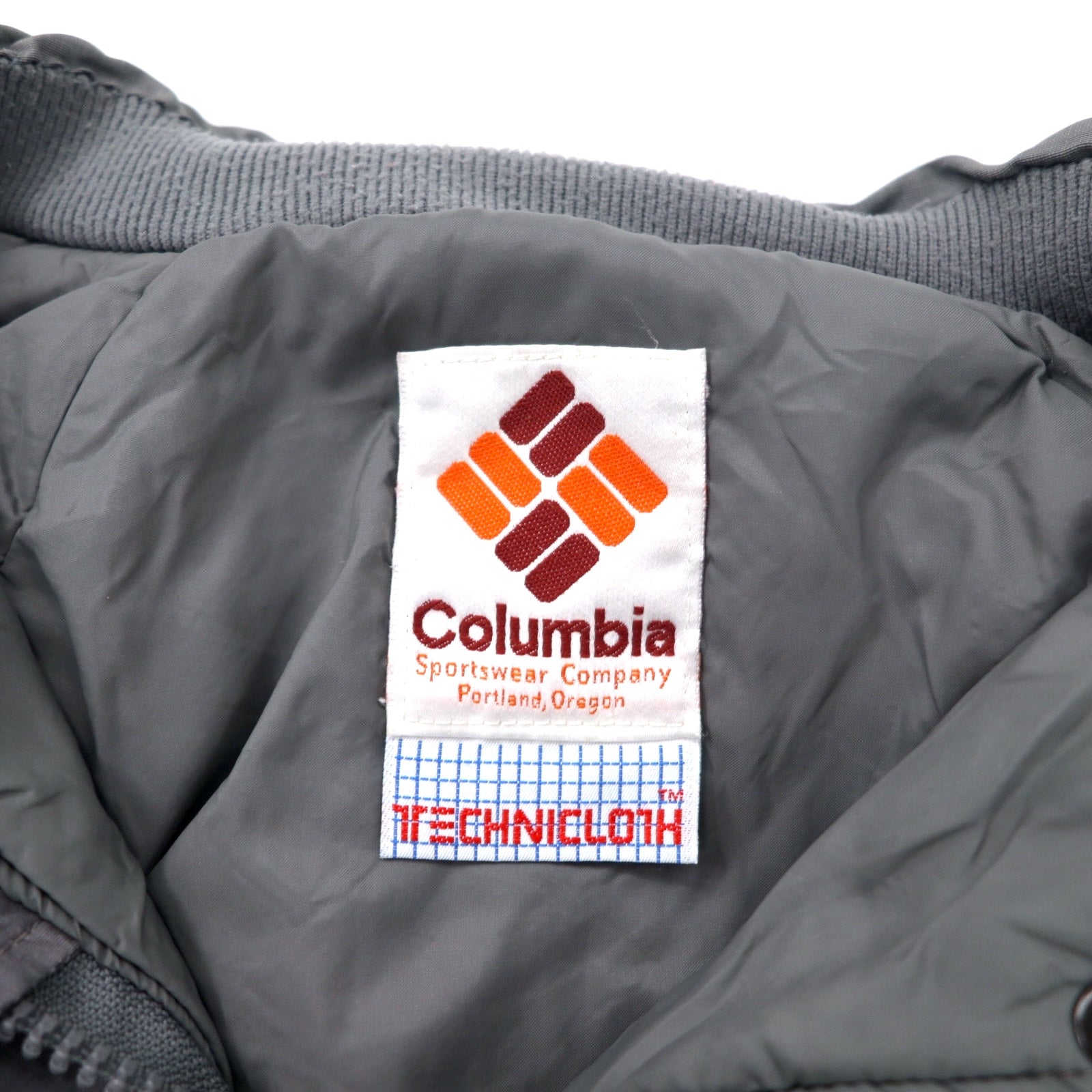 Columbia giacca a vento isolante anni '90, taglia M, verde, poliestere TECHNICLOTH impermeabile, imbottitura Thinsulate, coulisse, cappuccio rimovibile