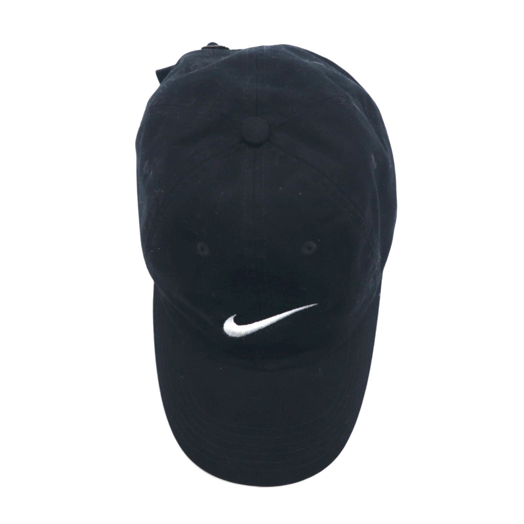 NIKE Cappellino da baseball con logo Swoosh ricamato, taglia unica, nero, cotone