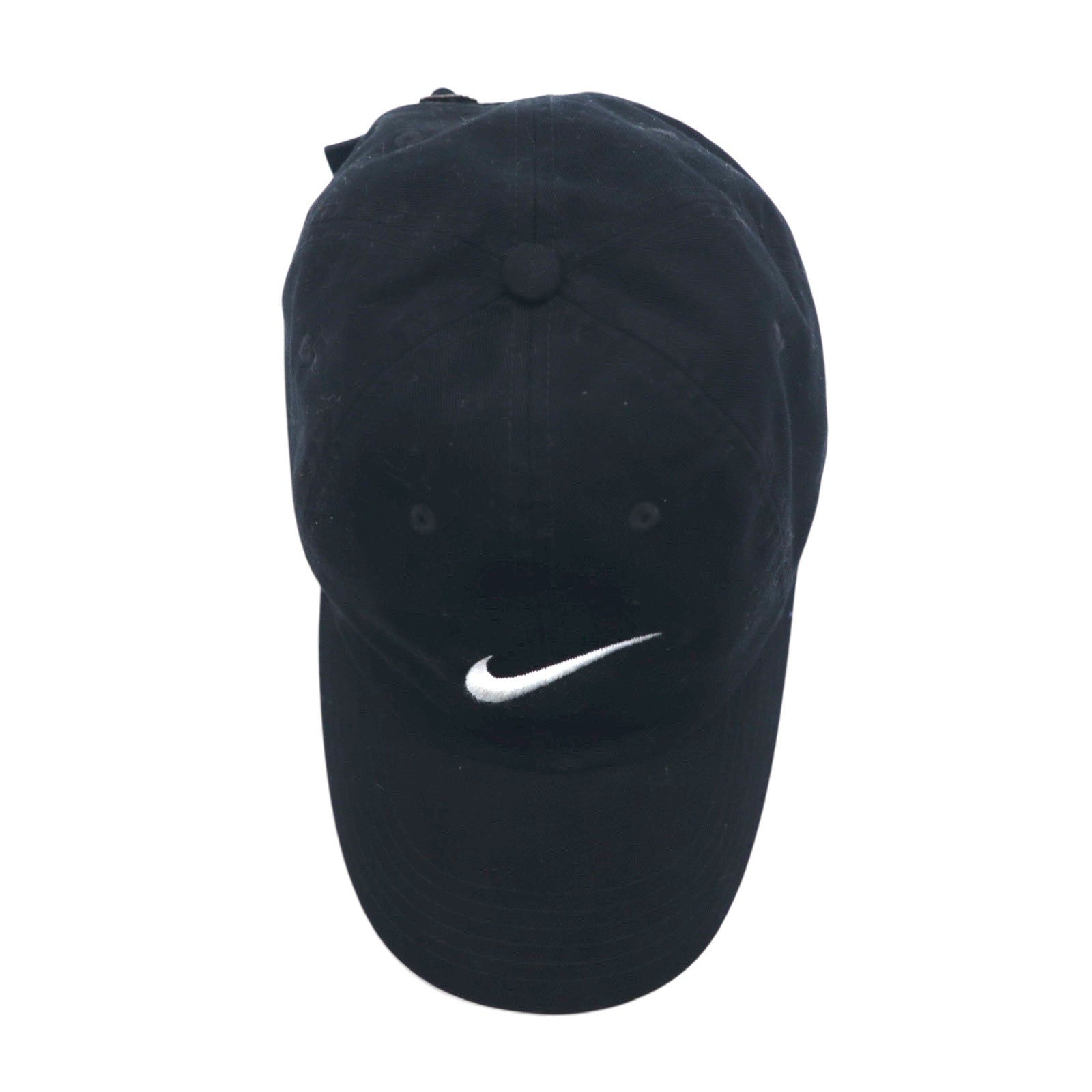 NIKE Cappellino da baseball con logo Swoosh ricamato, taglia unica, nero, cotone