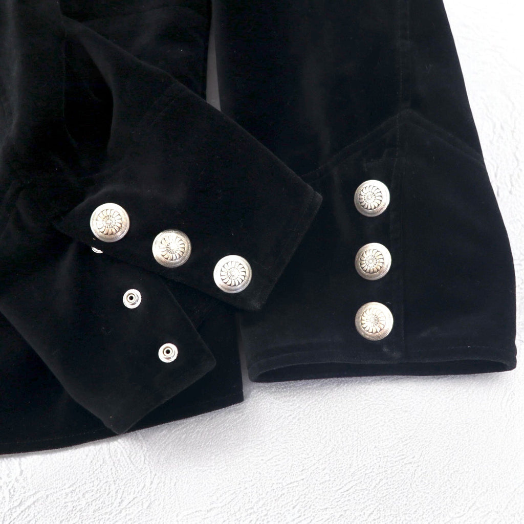 blackmeans Giacca combo COMBO JACKET Gilet Giacca sartoriale Velluto M Nero Completo Made in Japan Nuovo con etichette