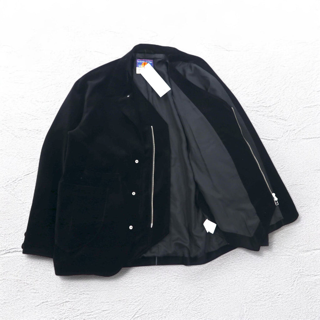 blackmeans Giacca combo COMBO JACKET Gilet Giacca sartoriale Velluto M Nero Completo Made in Japan Nuovo con etichette