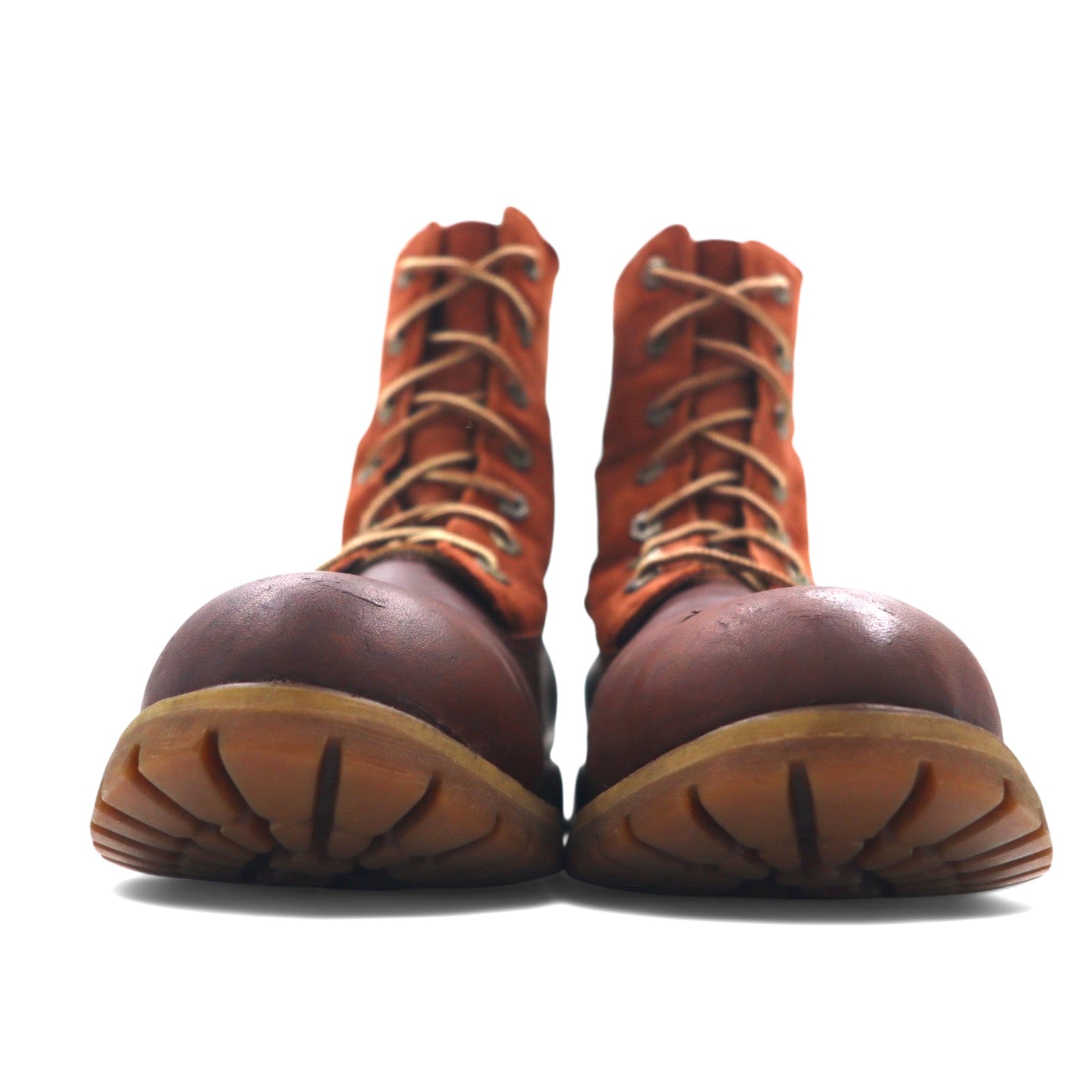 TIMBERLAND Stivali da lavoro 24.5cm Marrone Pelle Scamosciata IMPERMEABILI