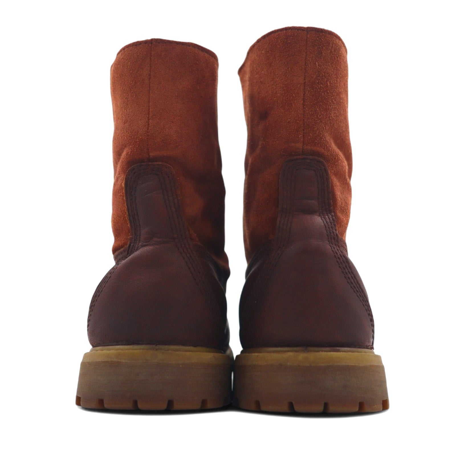 TIMBERLAND Stivali da lavoro 24.5cm Marrone Pelle Scamosciata IMPERMEABILI