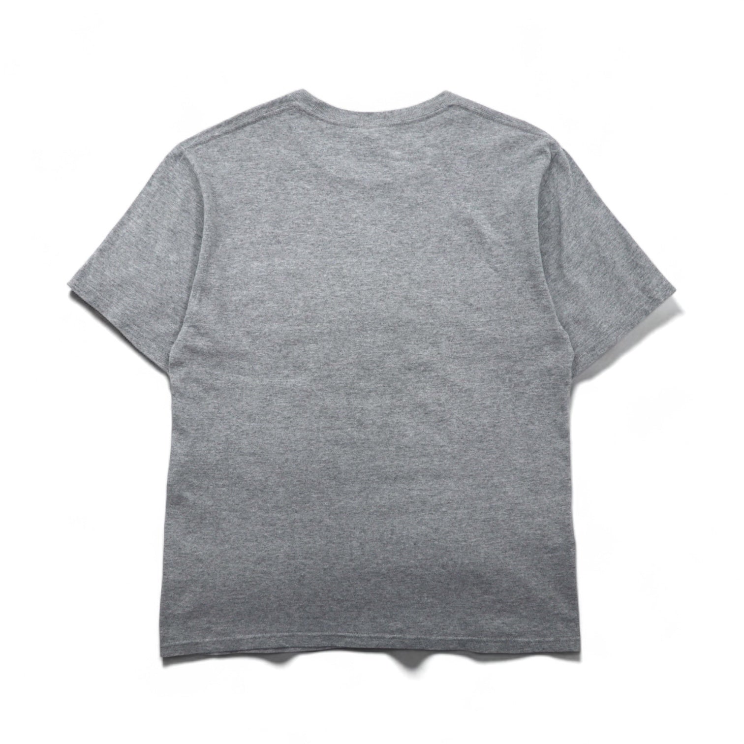 T-shirt STUSSY con stampa logo Chanel, taglia S, grigia, in cotone, made in Mexico