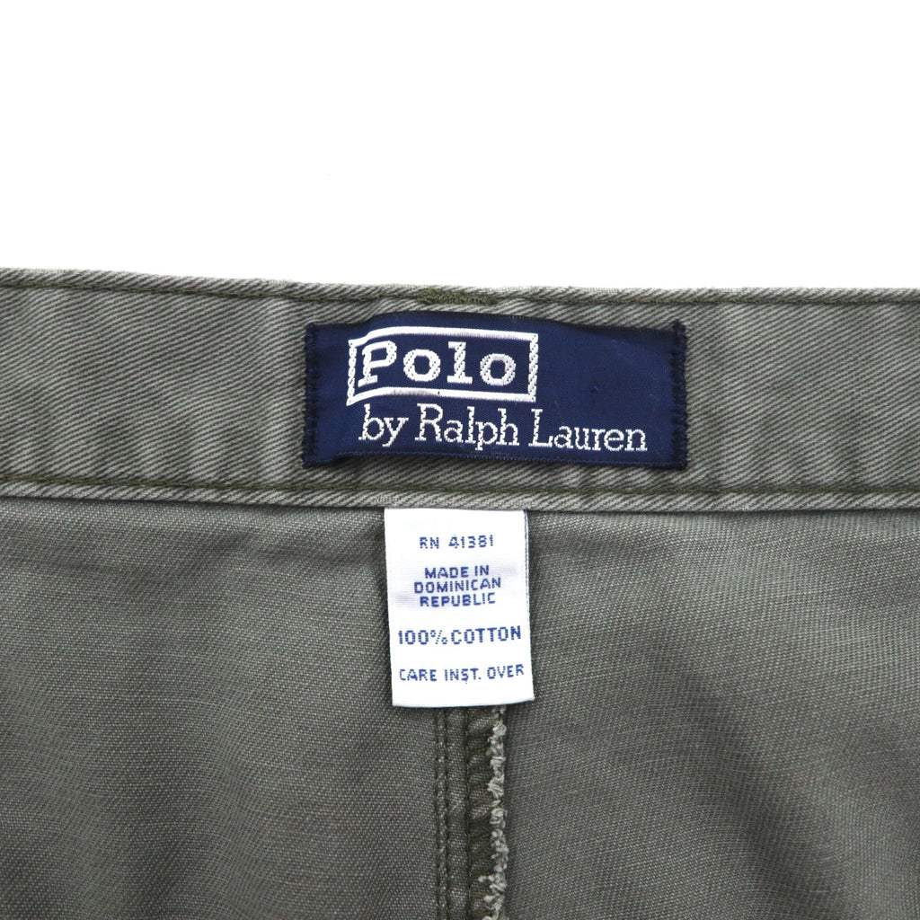 Polo by Ralph Lauren anni '90, pantaloncini larghi 2 pieghe in cotone kaki, taglia L