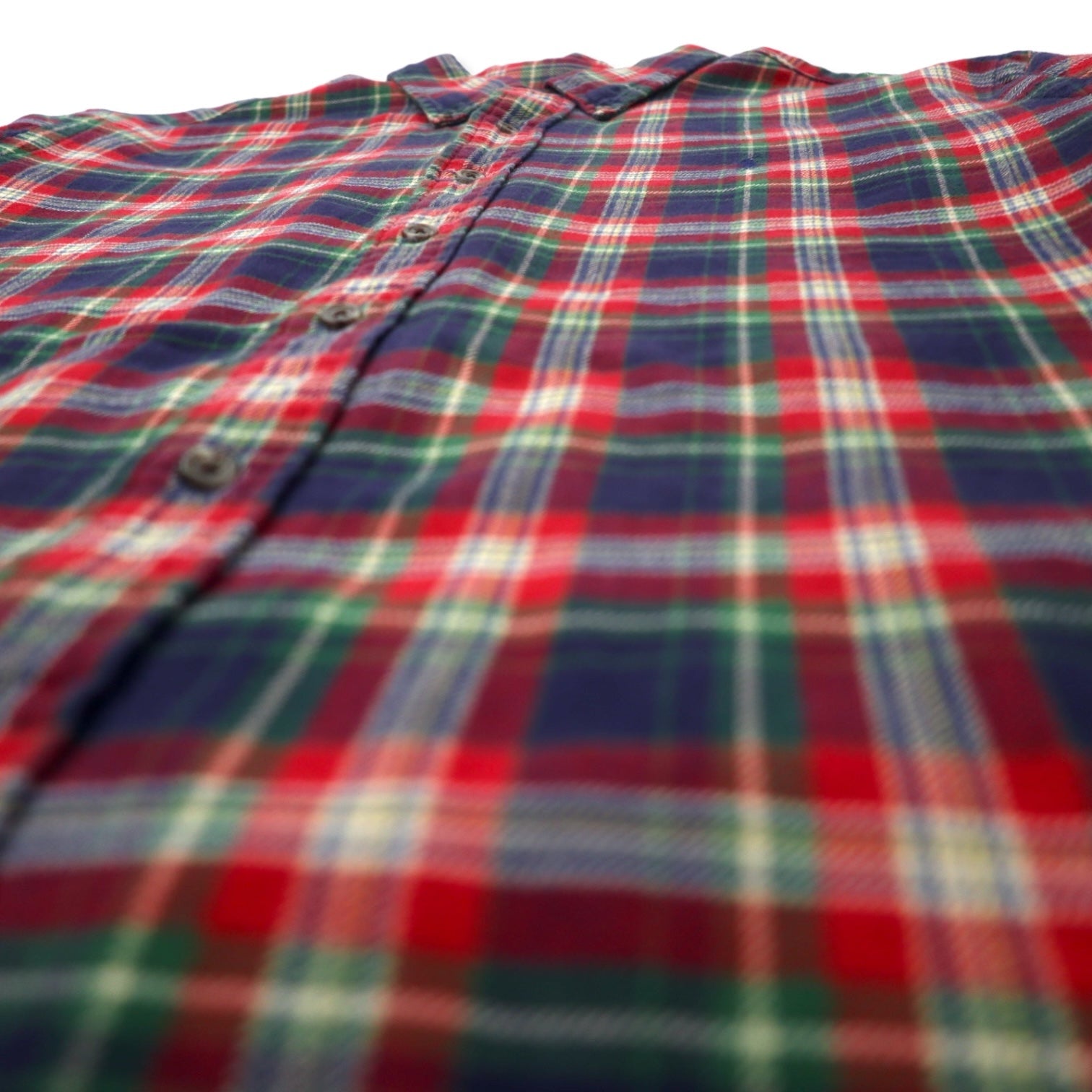 Ralph Lauren Camicia in flanella button-down XL Rosso a quadri Cotone CLASSIC FIT con ricamo piccolo pony