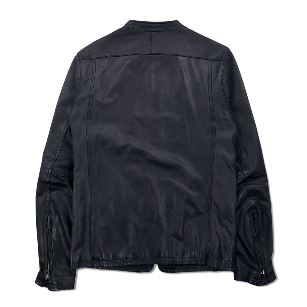 shama ダブルジップ シングル ライダースジャケット M ブラック 牛革 レザー SMNU-SR1 日本製