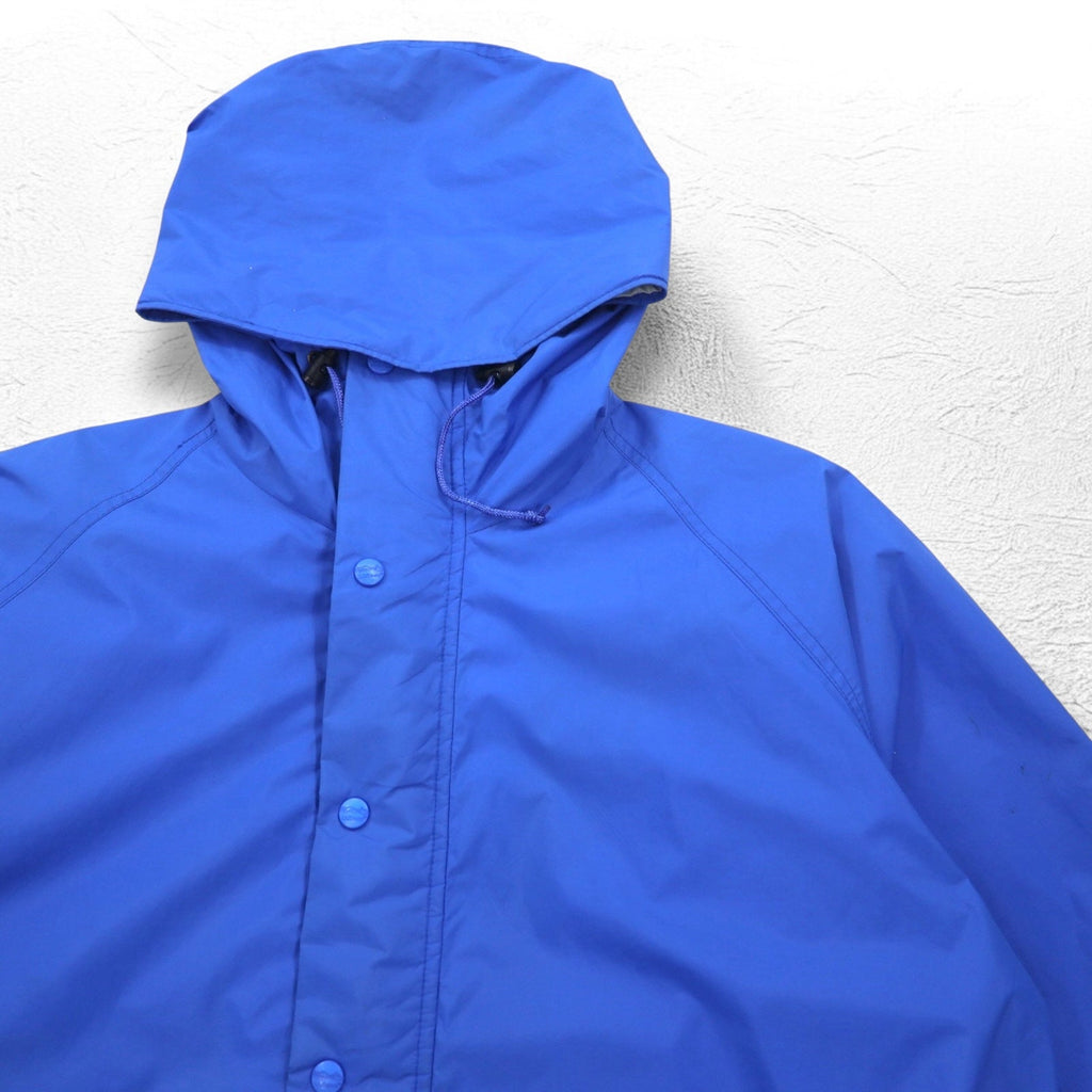 L.L.Bean anni '90 GORE-TEX Shell Mountain Parka Rain Parka XL Blu Nylon Impermeabile Fodera in mesh Coulisse 2448