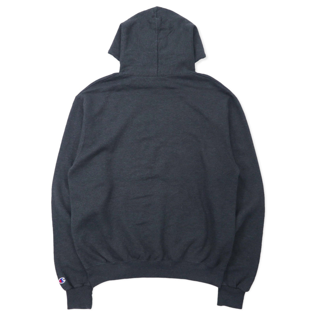 Champion ECO College Felpa con cappuccio Pullover L grigio cotone interno felpato Stony Brook School of Social Welfare taglia grande