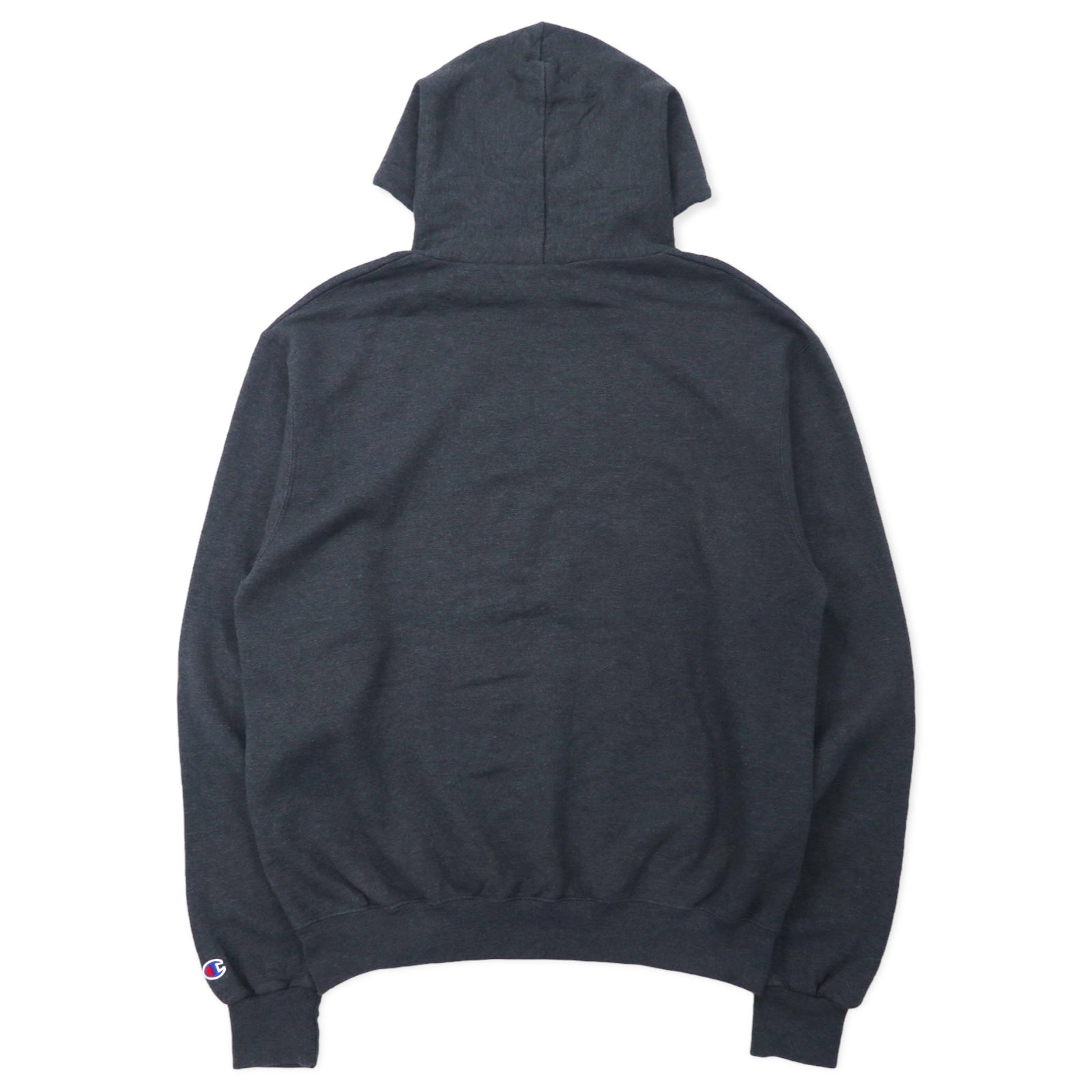 Champion ECO College Felpa con cappuccio Pullover L grigio cotone interno felpato Stony Brook School of Social Welfare taglia grande