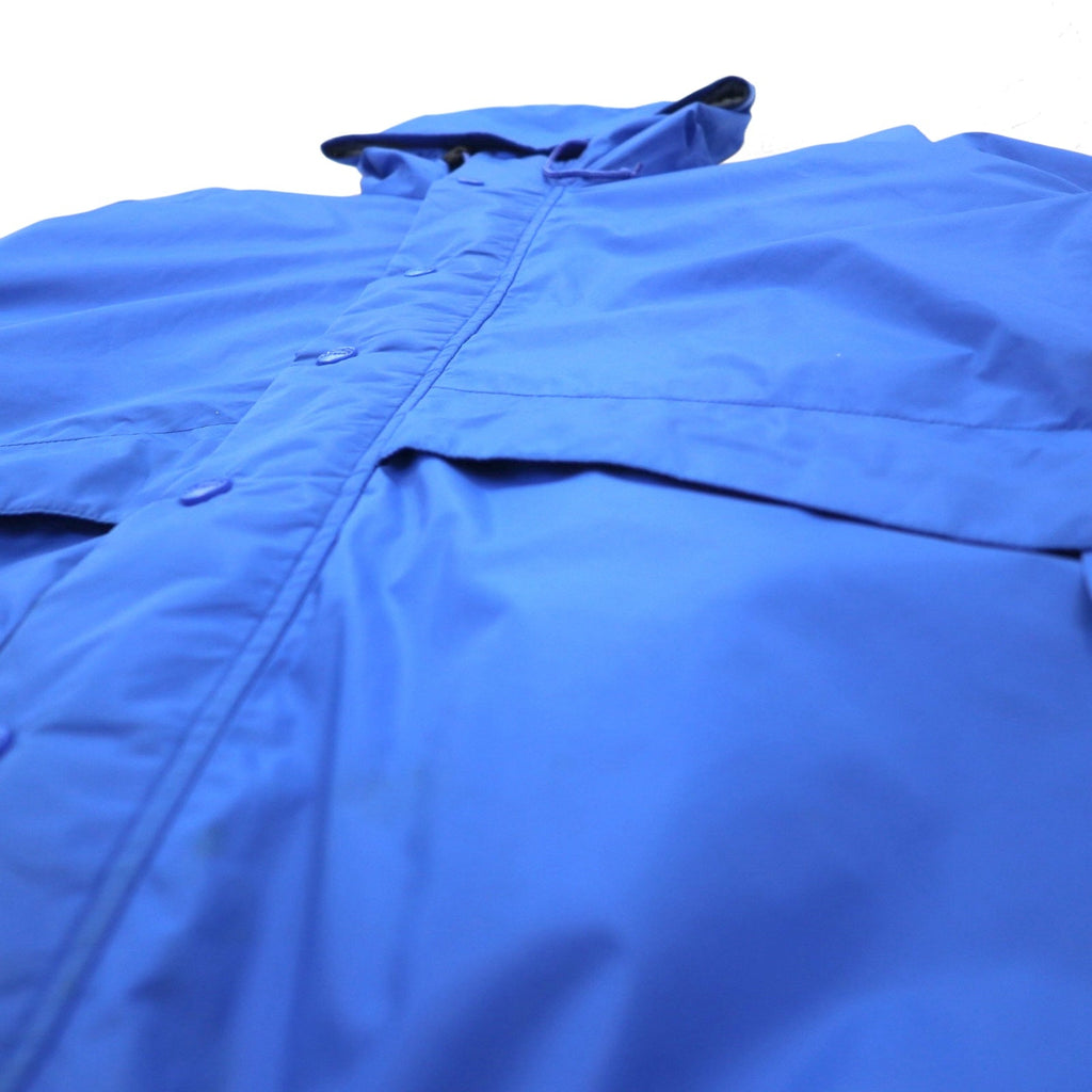 L.L.Bean anni '90 GORE-TEX Shell Mountain Parka Rain Parka XL Blu Nylon Impermeabile Fodera in mesh Coulisse 2448