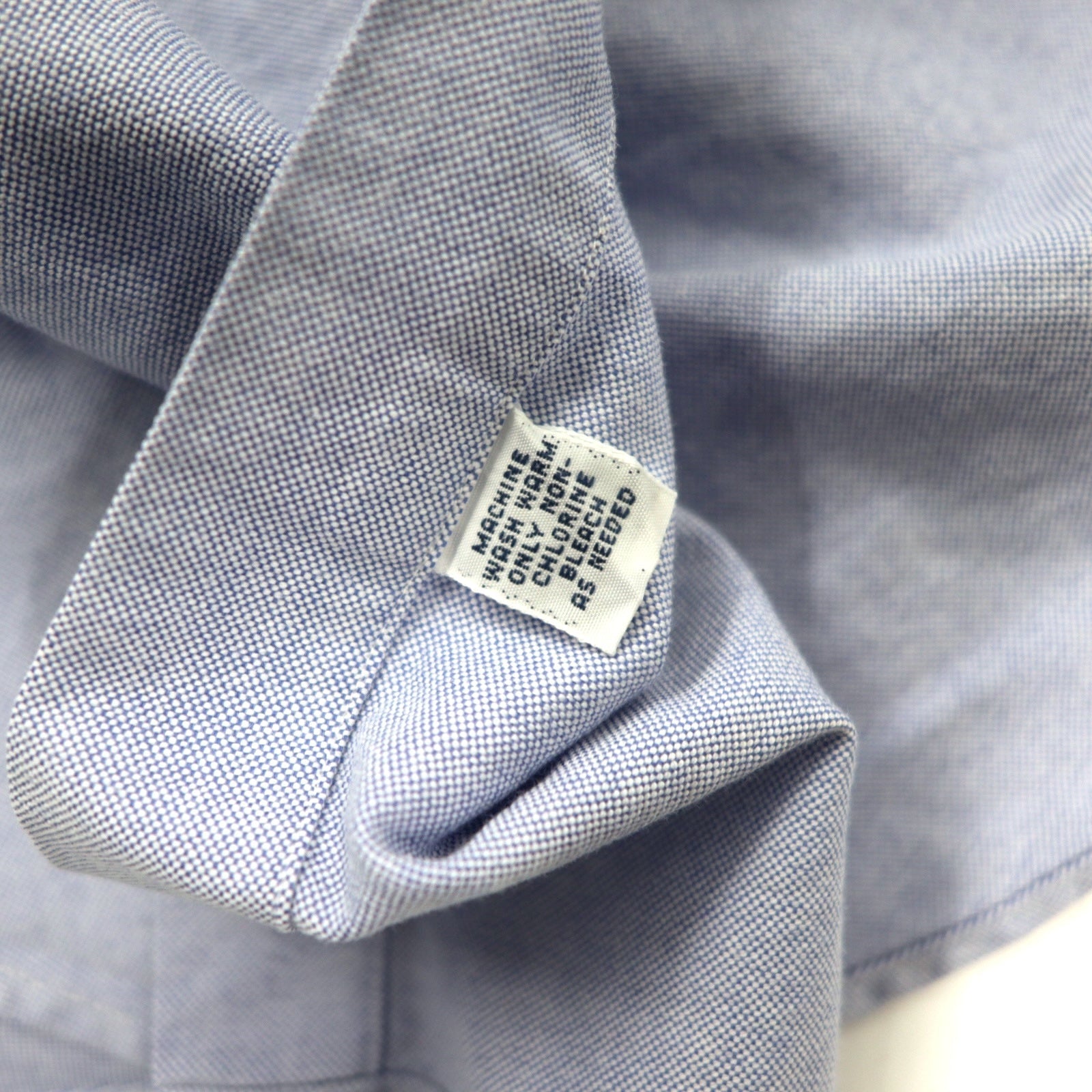 RALPH LAUREN anni '90 camicia Oxford button-down 16-33 blu cotone YARMOUTH pony piccolo ricamato